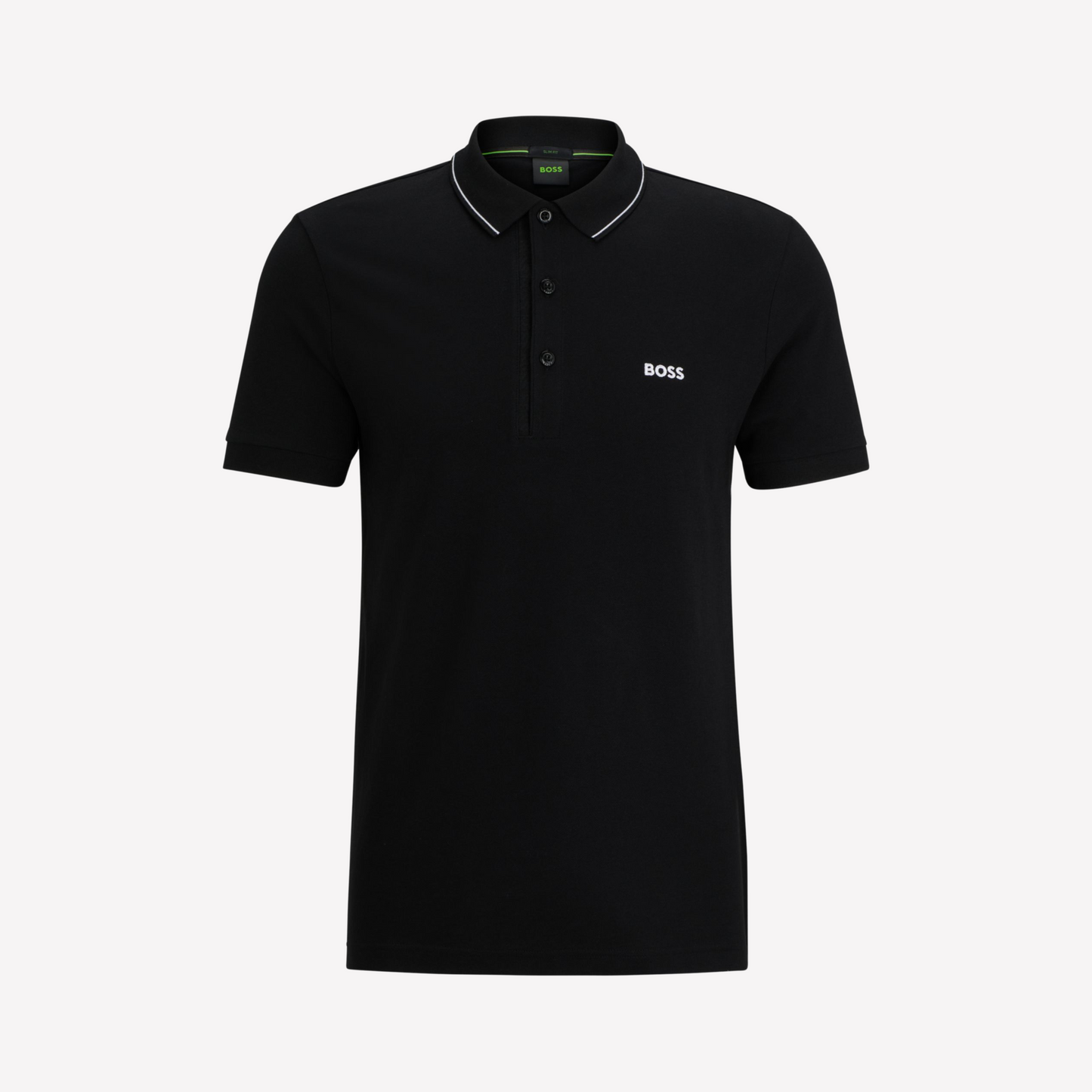 Hugo Boss Men Cotton Pique Slim Fit Polo Shirt - Black
