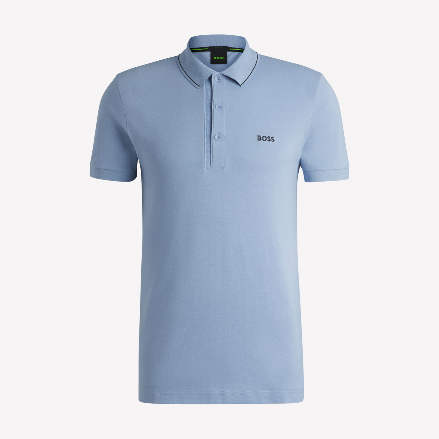 Hugo Boss Men Cotton Pique Slim Fit Polo Shirt - Light Blue