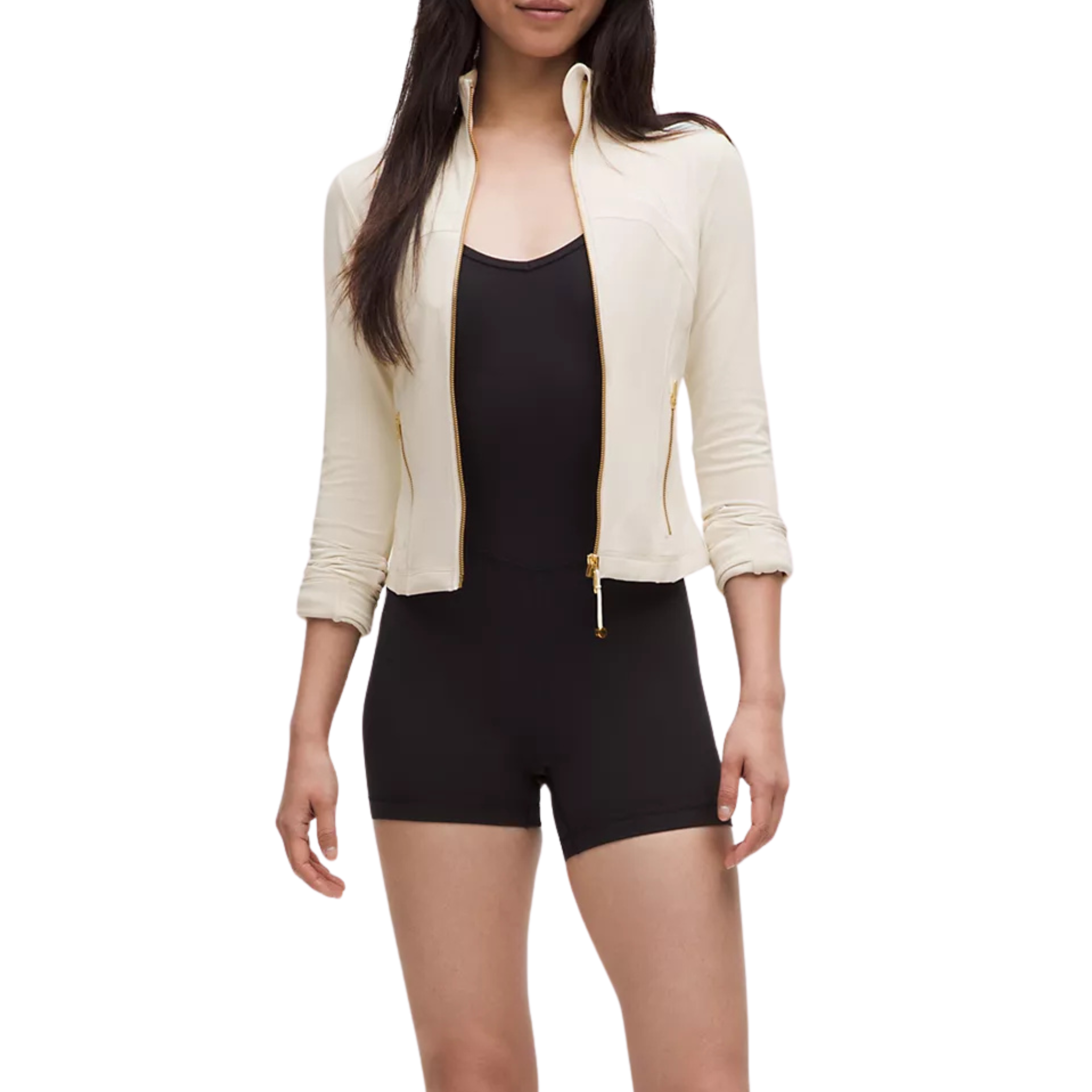 Lululemon Define Cropped Jacket - Light Ivory Gold