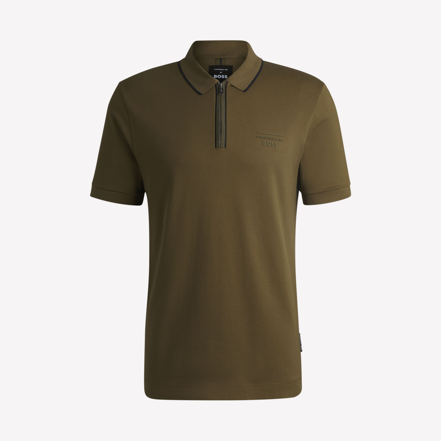 Hugo Boss Men Polo Shirt Porsche X Boss - Dark Green