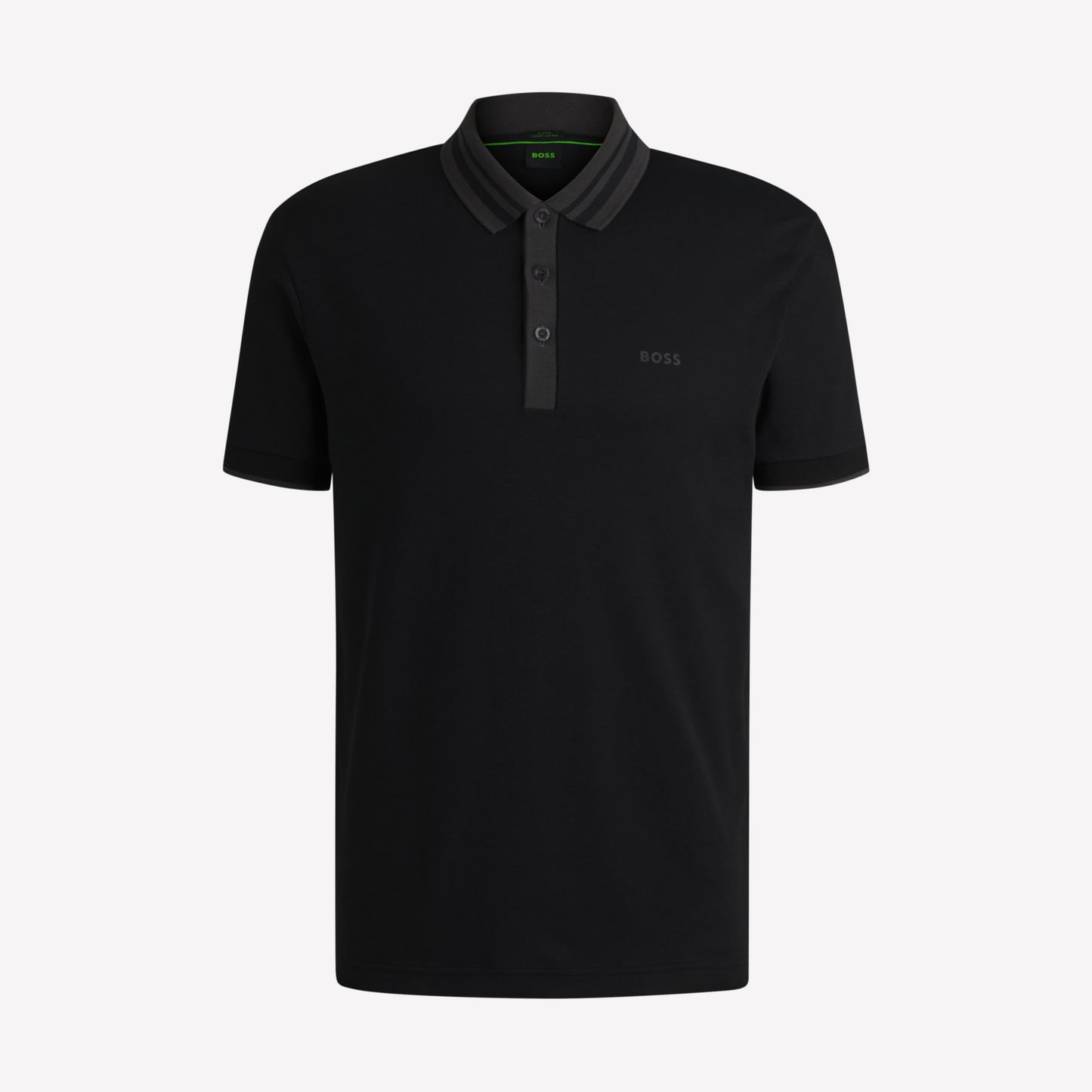 Hugo Boss Men Interlock Cotton Polo Shirt - Black