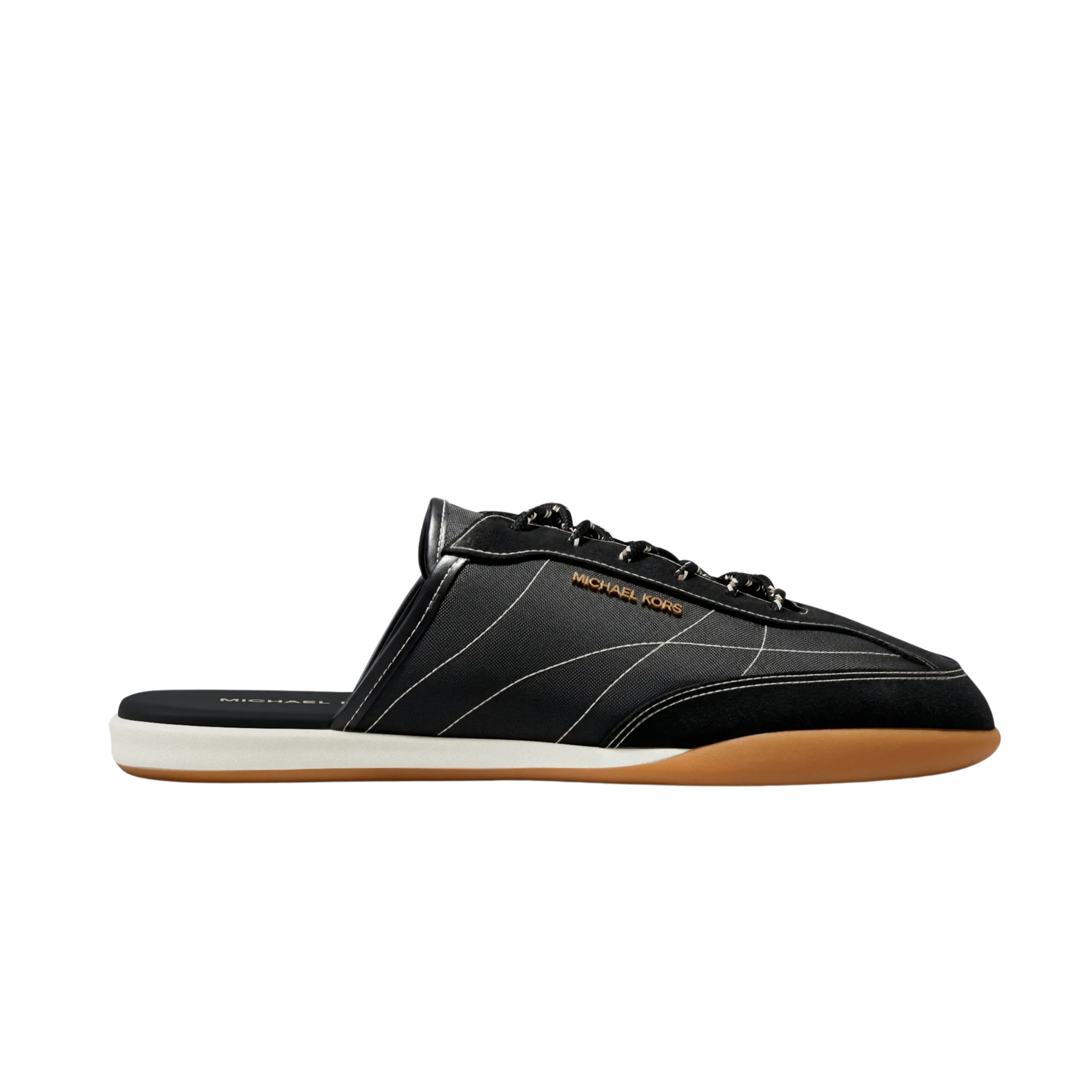 Michael Kors Women Nolan Nylon And Suede Mule Sneaker - Black