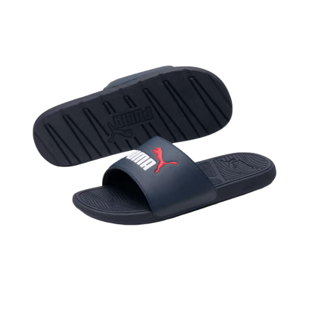 Puma Men Cool Cat 2.0 Slides - Parisian Night White Red