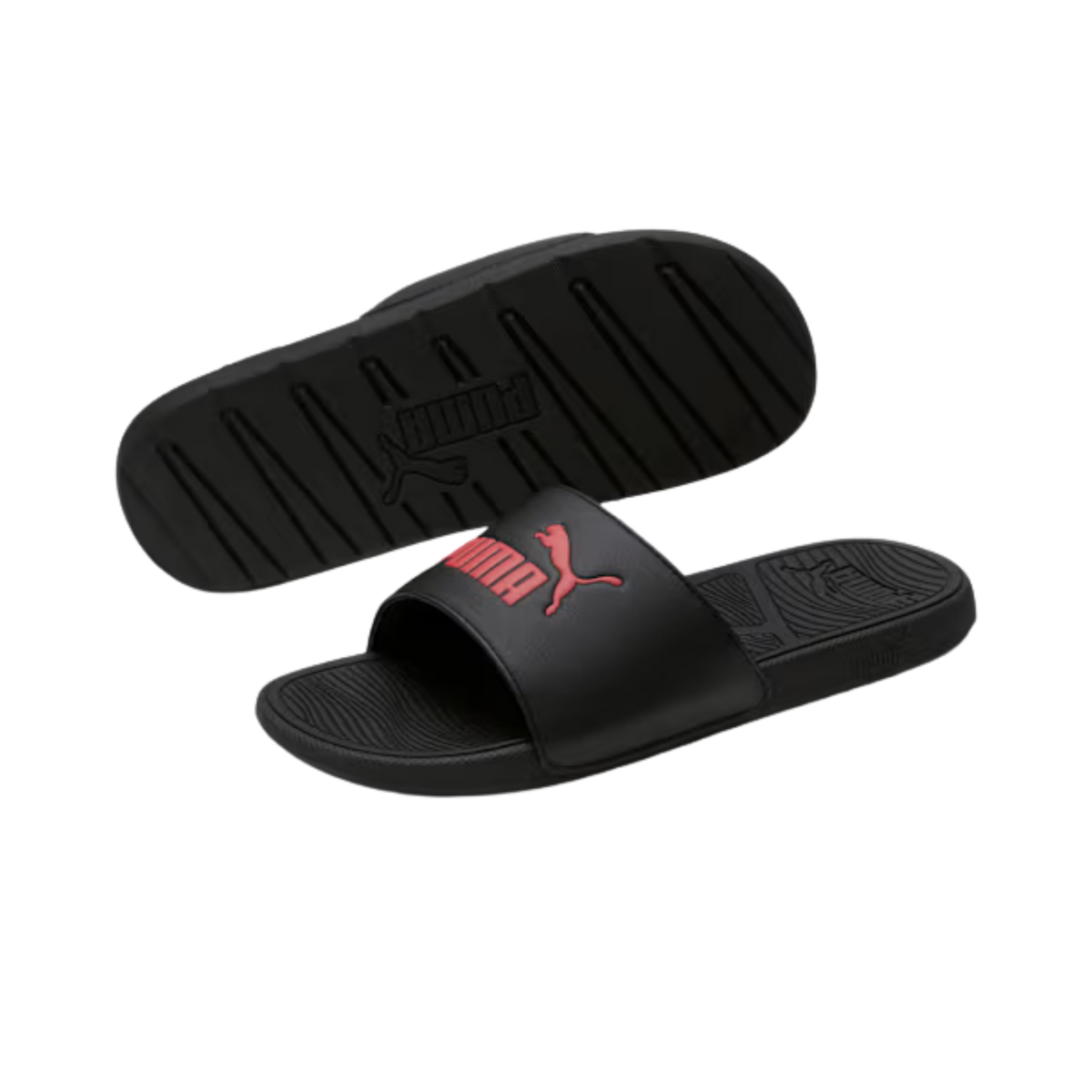 Puma Men Cool Cat 2.0 Slides - Black Red