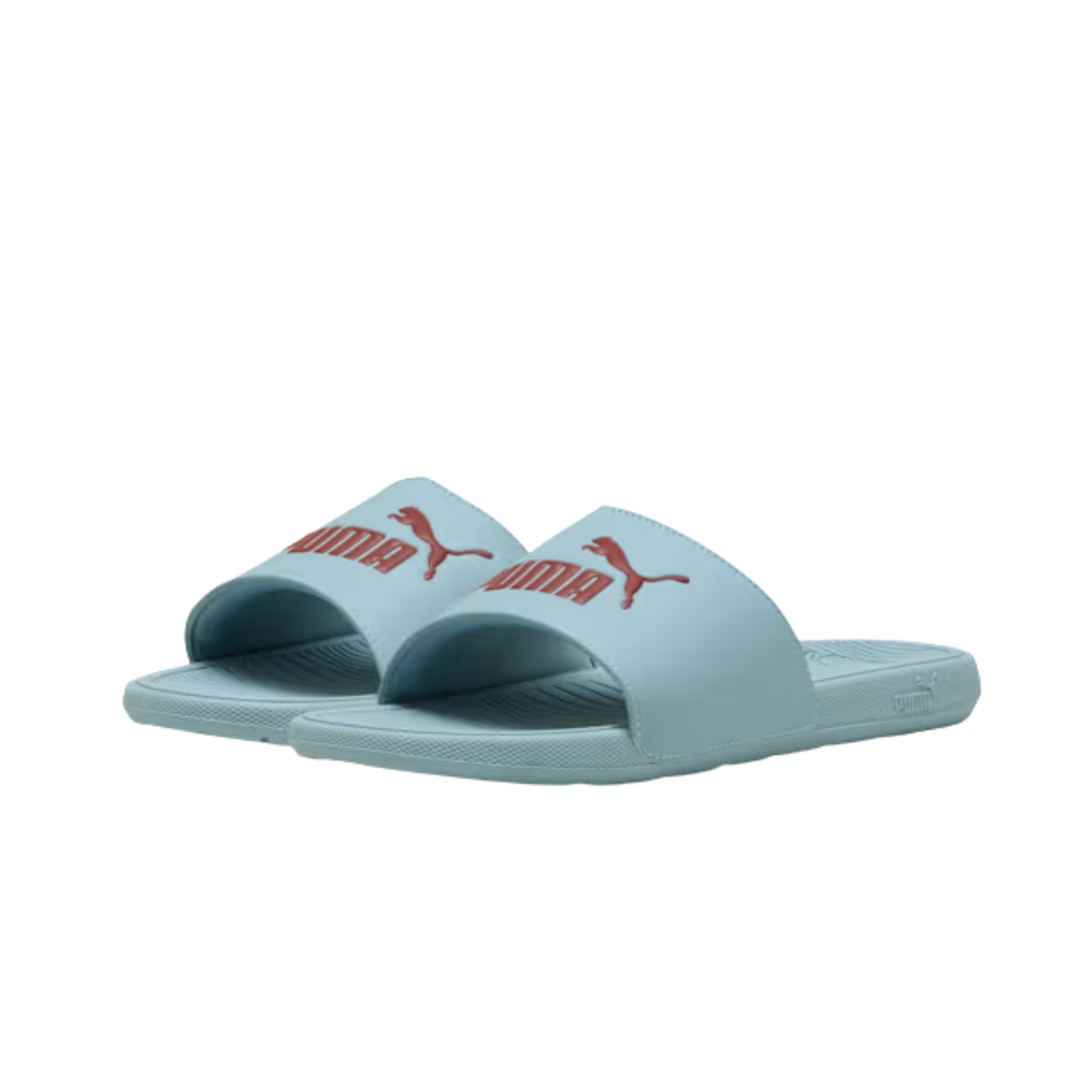 Puma Men Cool Cat 2.0 Slides - Seafoam Bordeaux Red