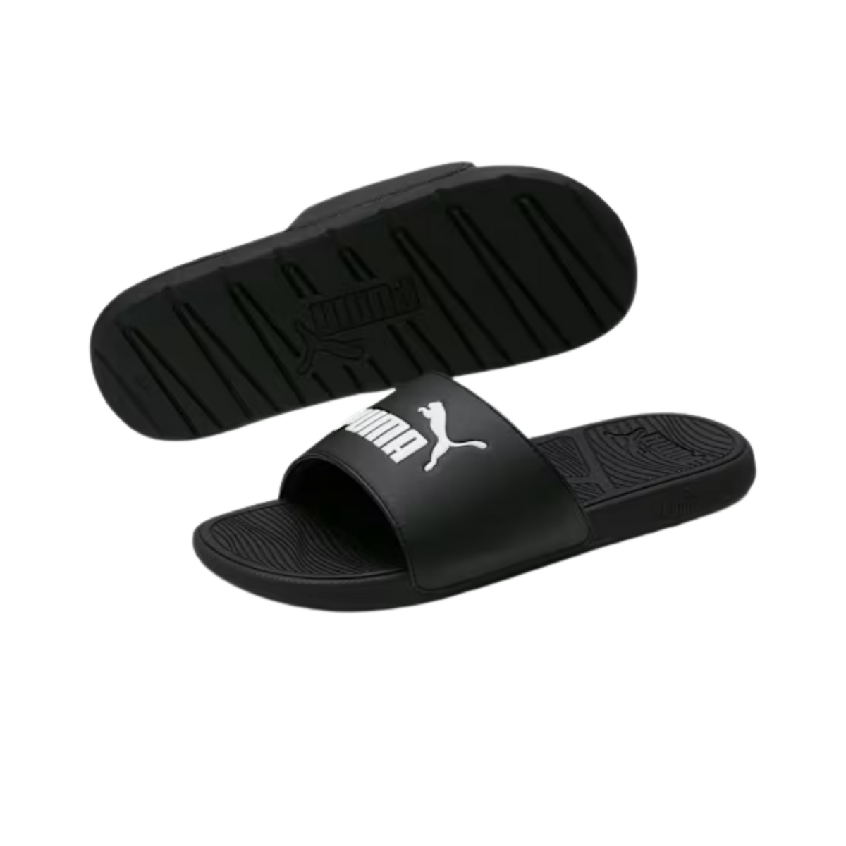 Puma Men Cool Cat 2.0 Slides - Black White