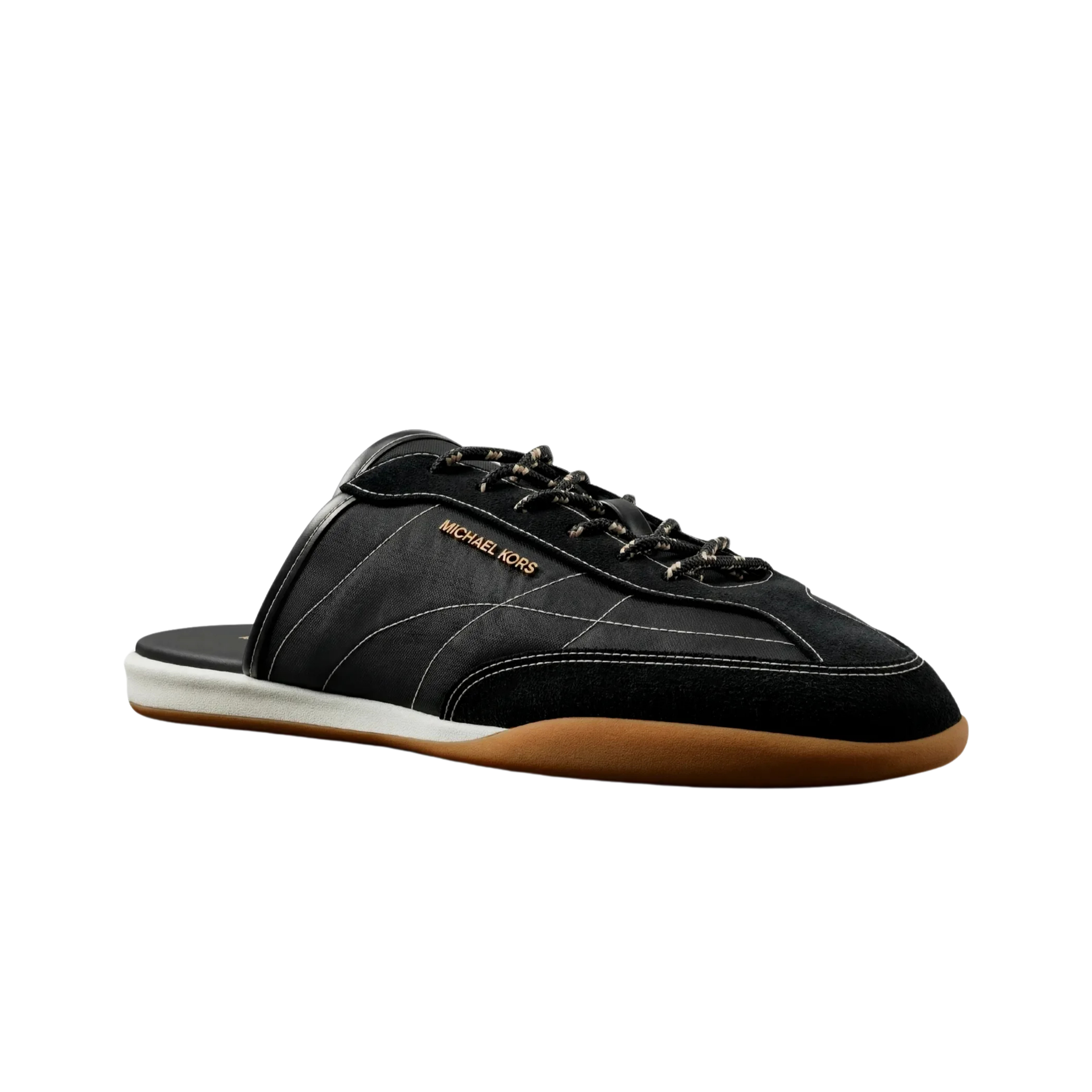 Michael Kors Women Nolan Nylon And Suede Mule Sneaker - Black