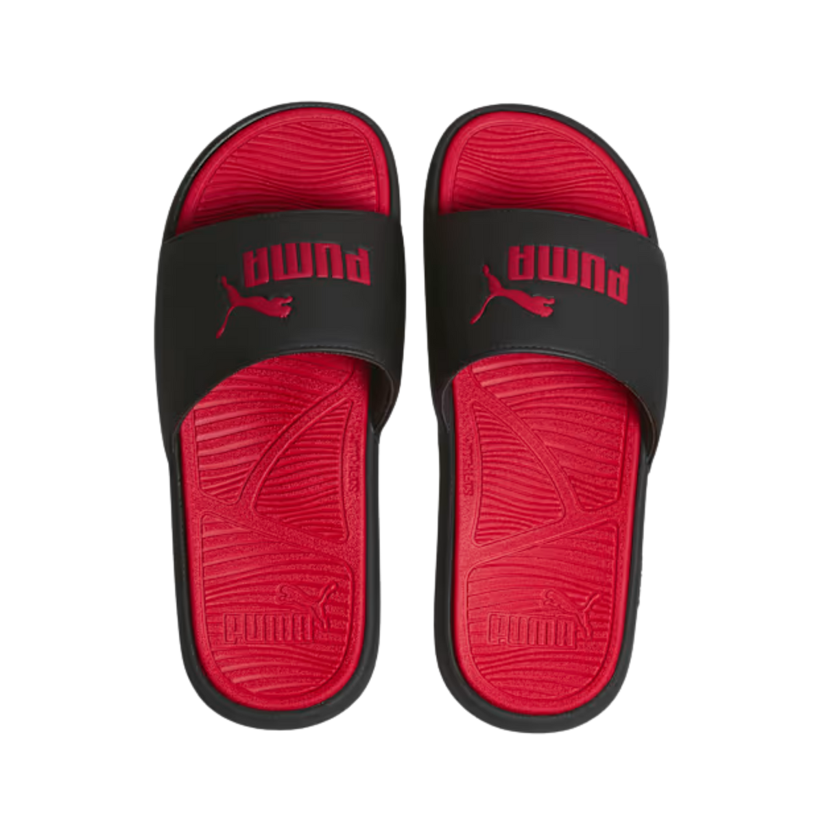 Puma Men Cool Cat 2.0 Slides - Black Red