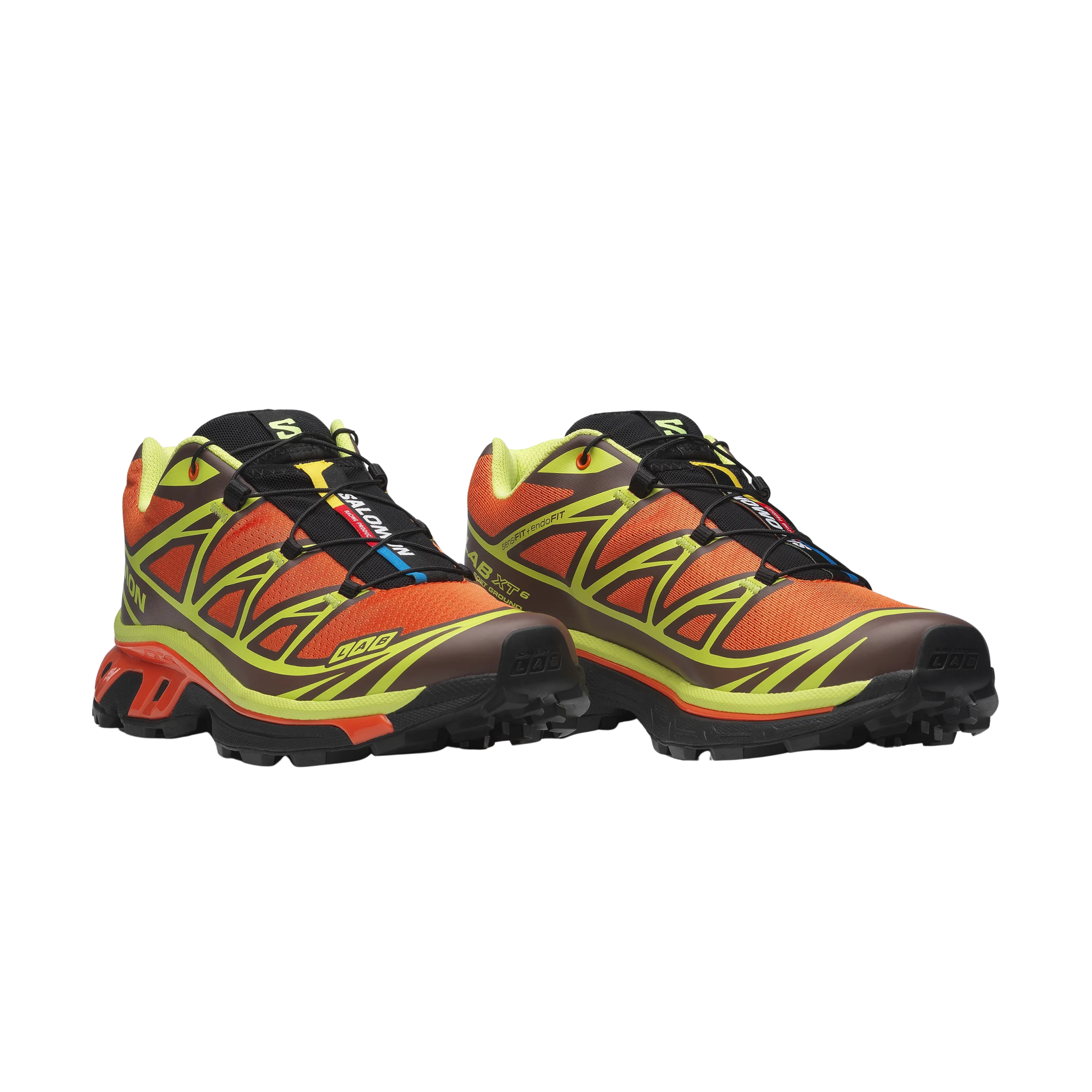 Salomon Women XT-6 - Red Orange Sharp Green