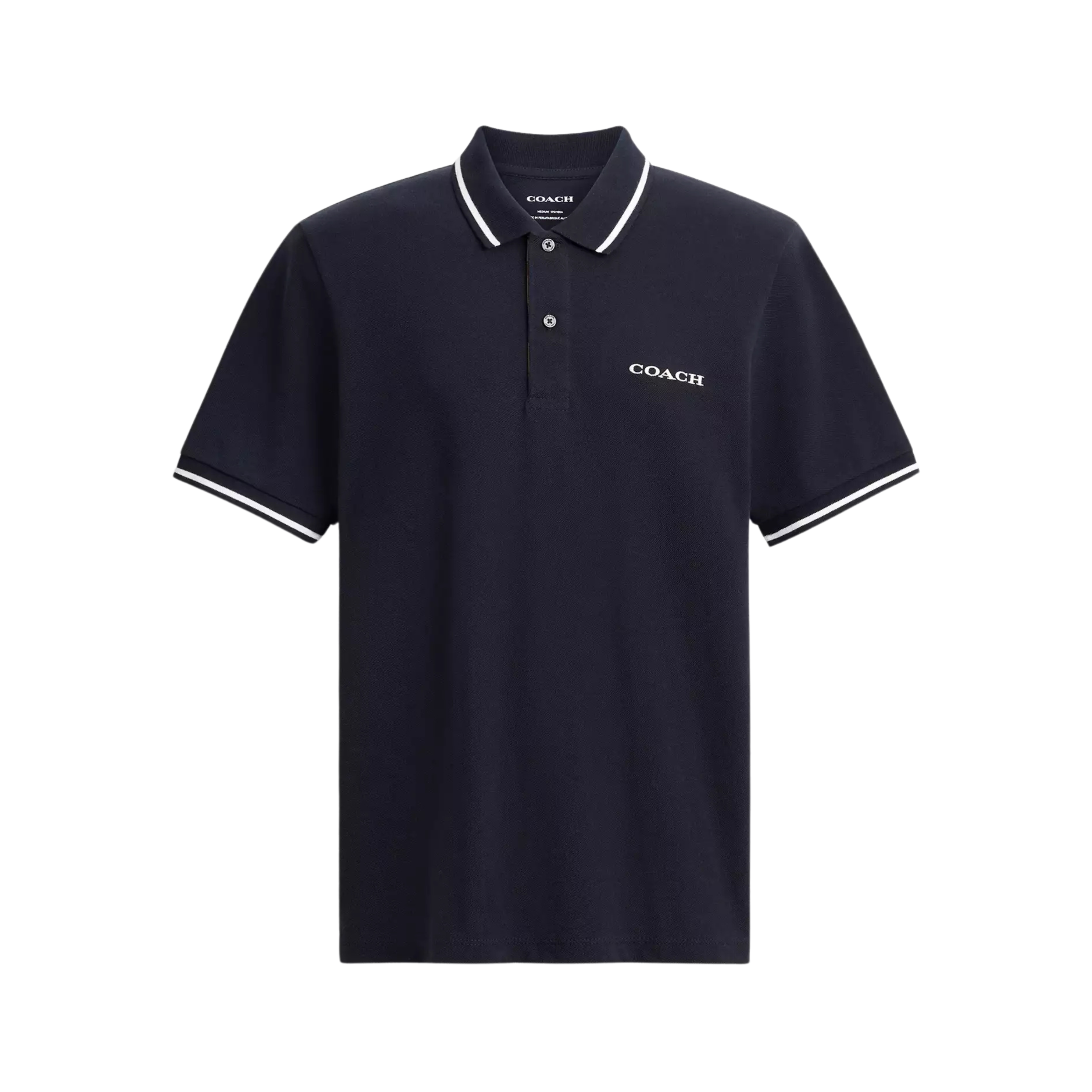 COACH Men Signature Polo - Navy