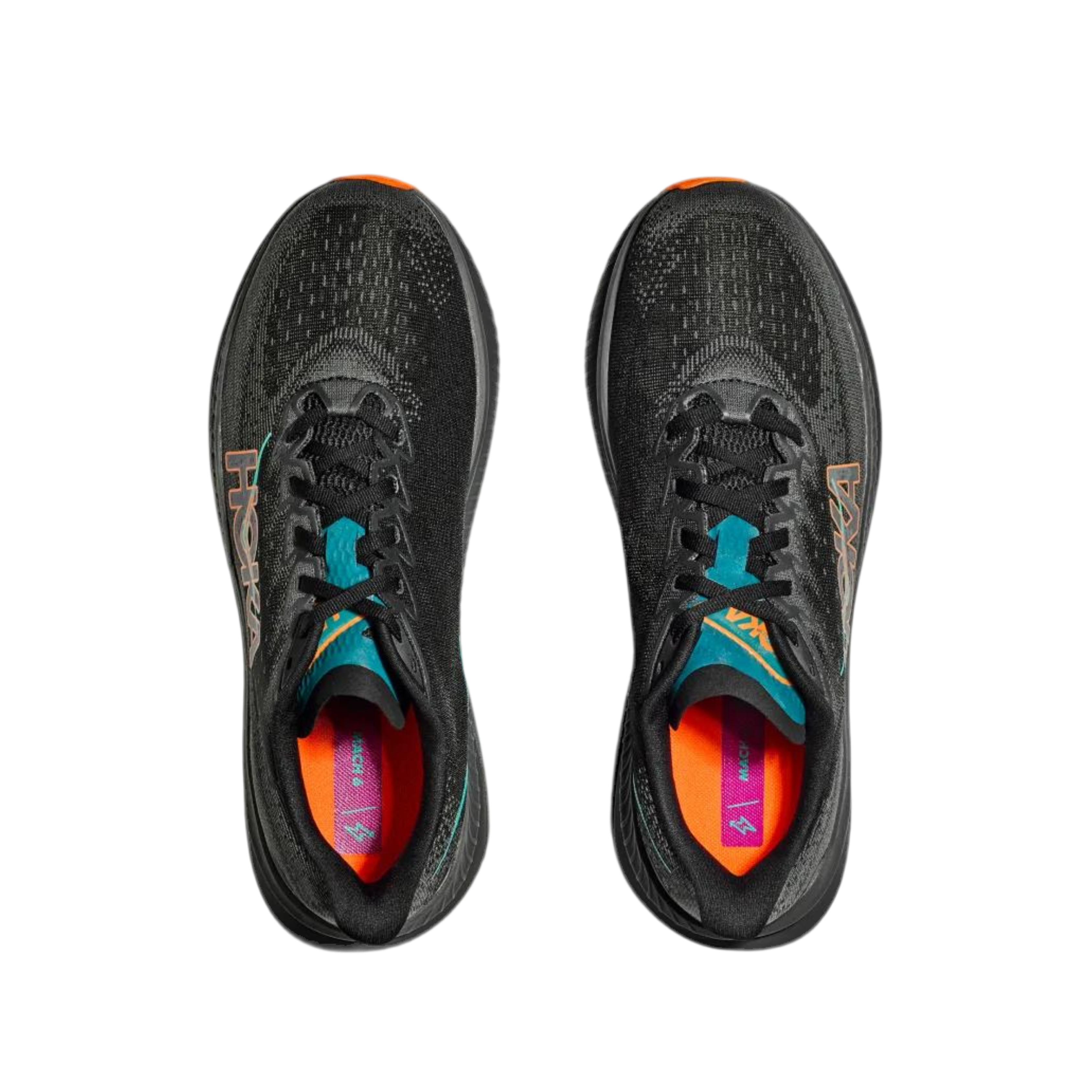 Hoka Men Mach 6 - Black Electric Tangerine