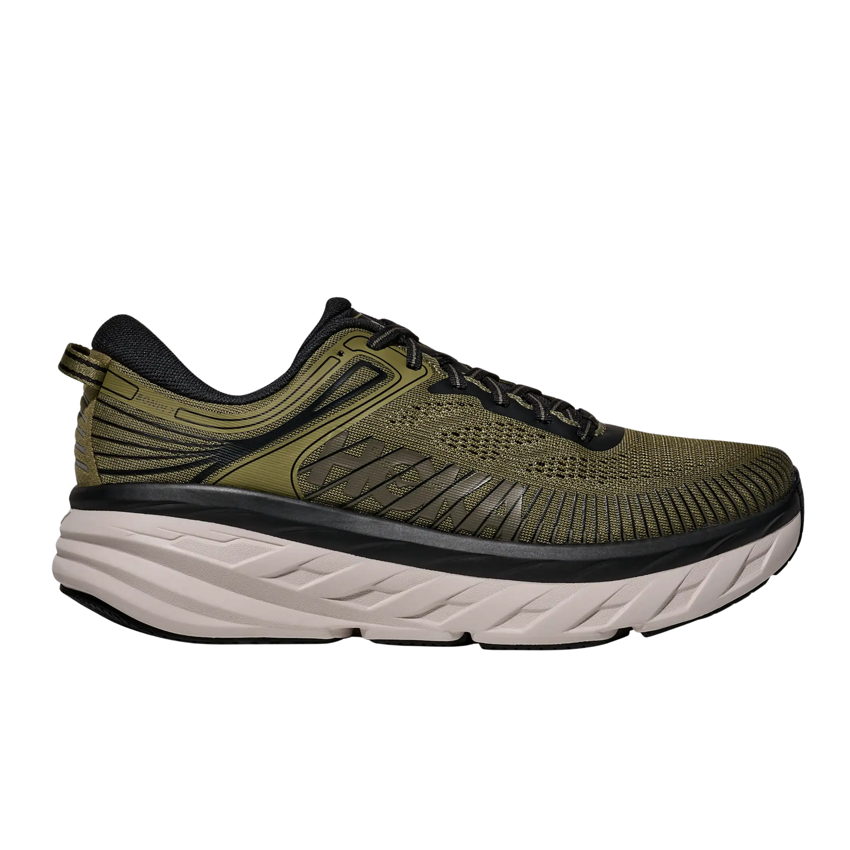 Hoka Men Bondi 7 - Wild Rye Black