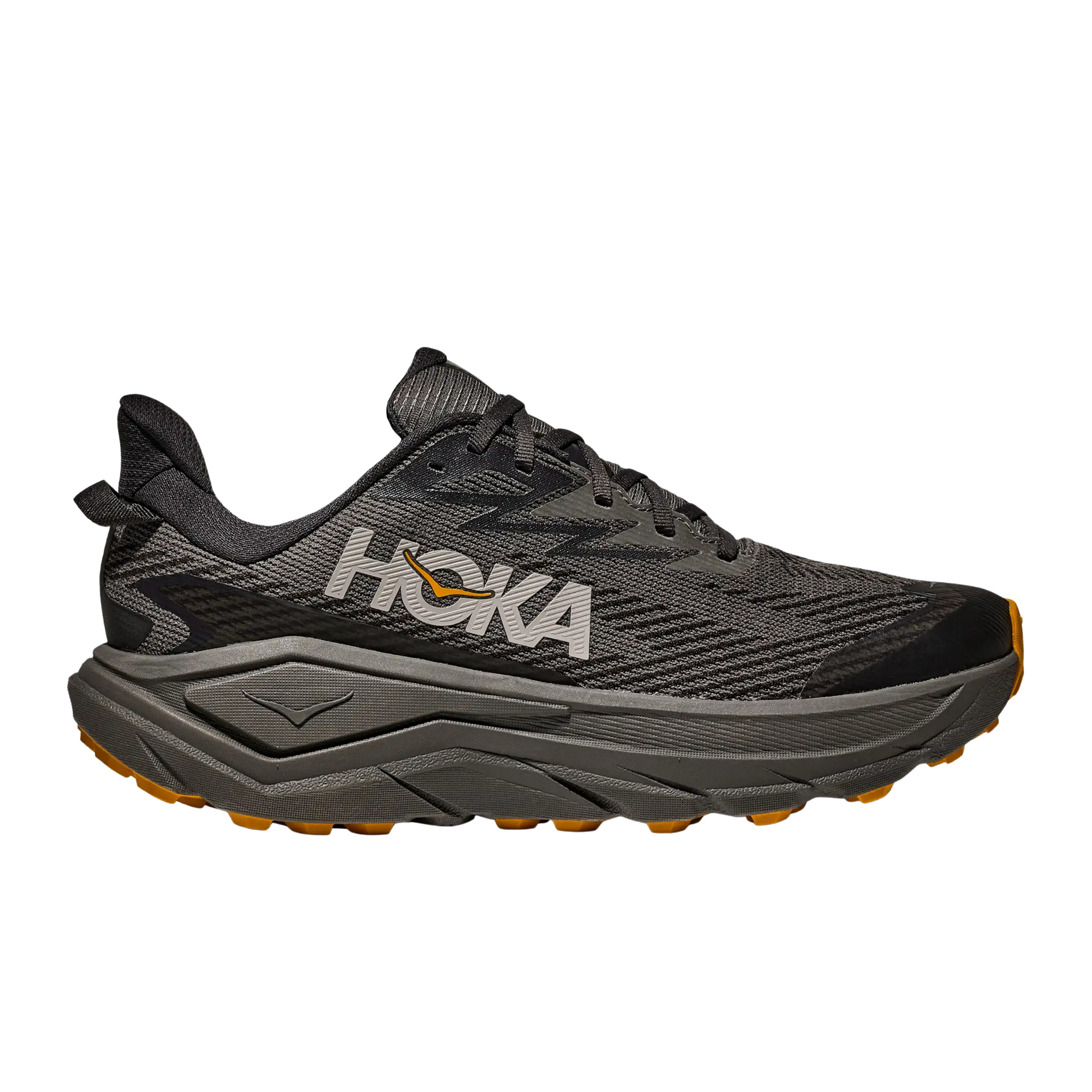 Hoka Men Challenger 8 GTX - Asphalt Grey Varsity Yellow