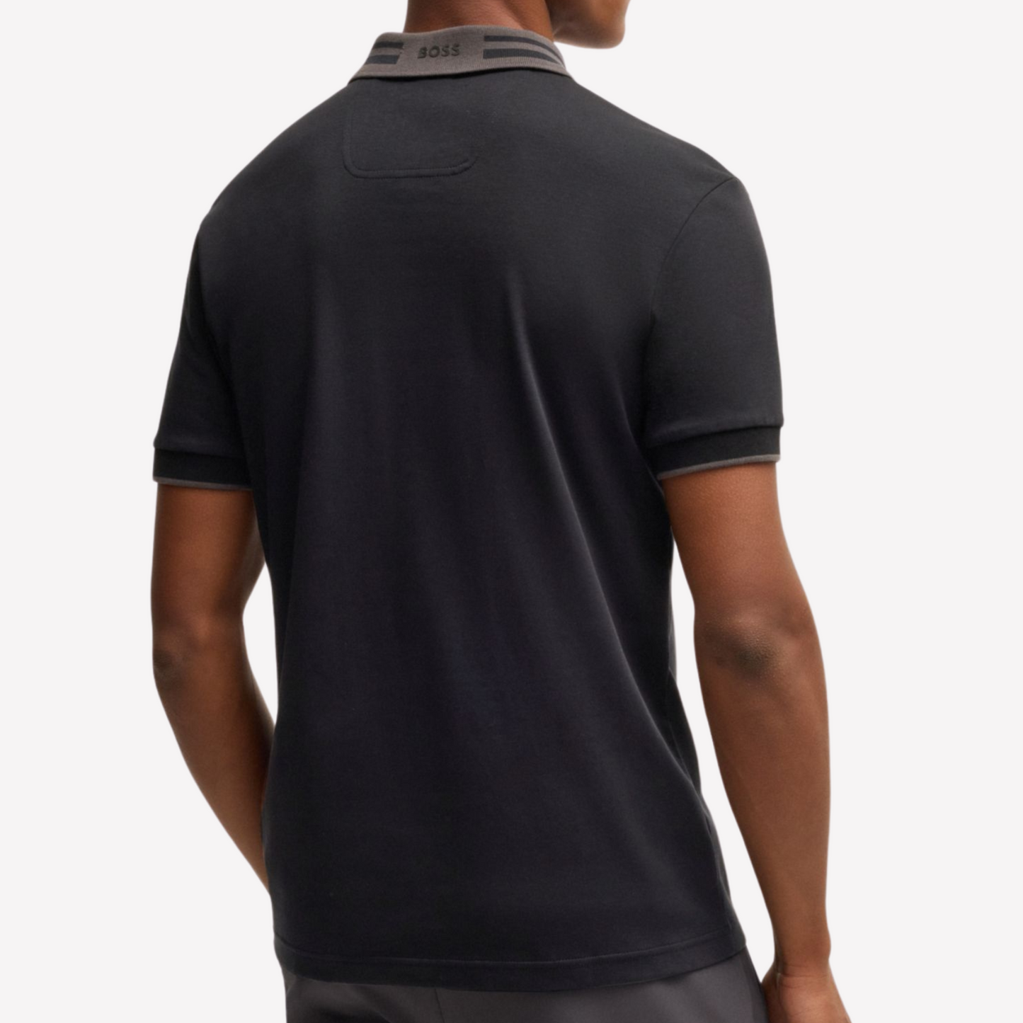 Hugo Boss Men Interlock Cotton Polo Shirt - Black
