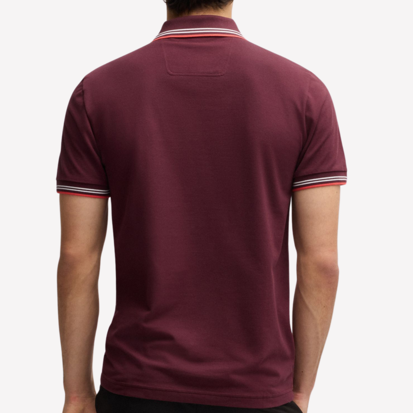 Hugo Boss Men Stretch Cotton Slim Fit Polo Shirt - Red