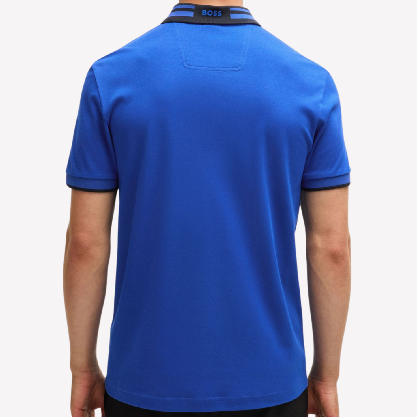 Hugo Boss Men Interlock Cotton Polo Shirt - Blue
