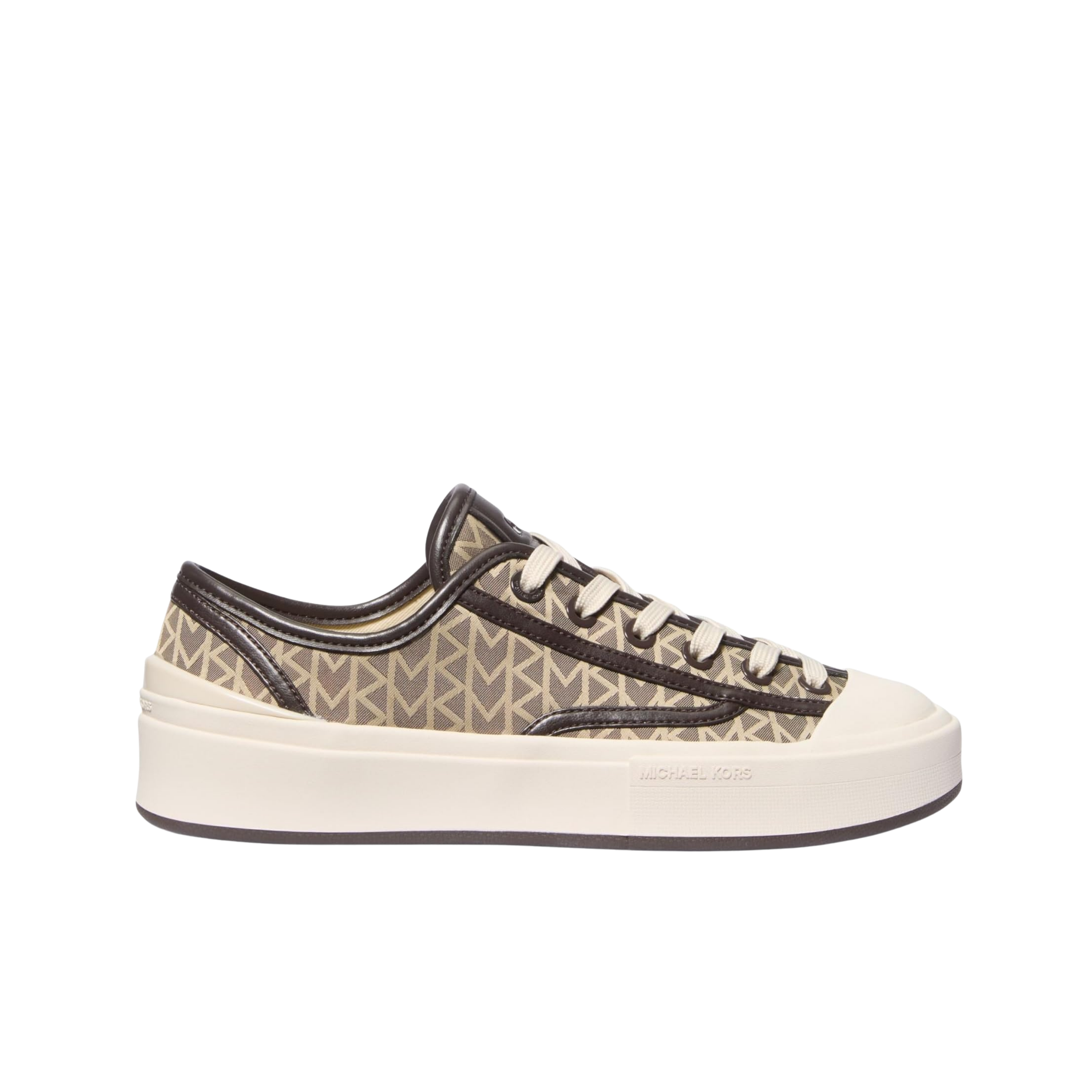 Michael Kors Women Jude Lace Up Sneaker - Natural