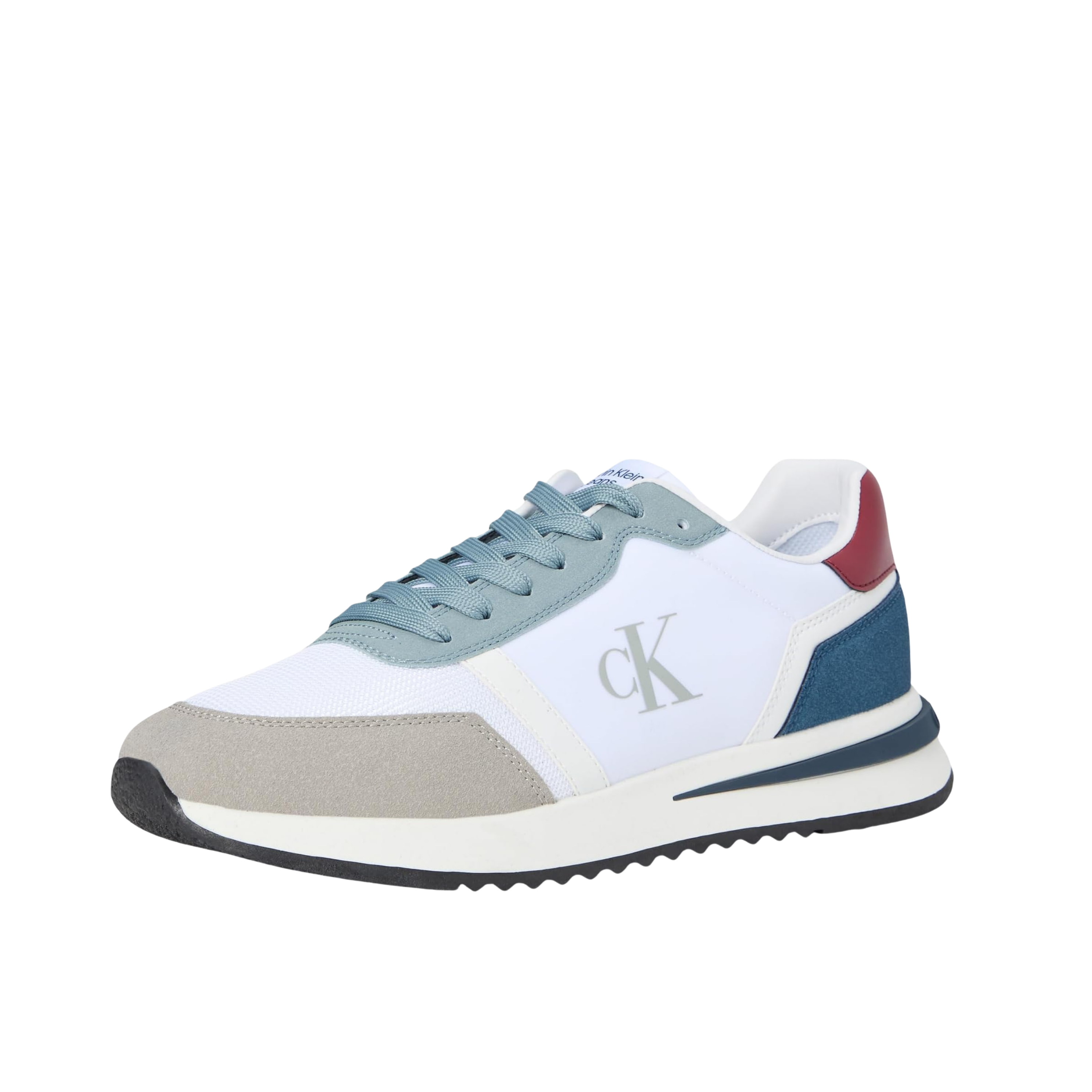 Calvin Klein Men Picio Monogram Logo Sneaker - Medium Grey Multi