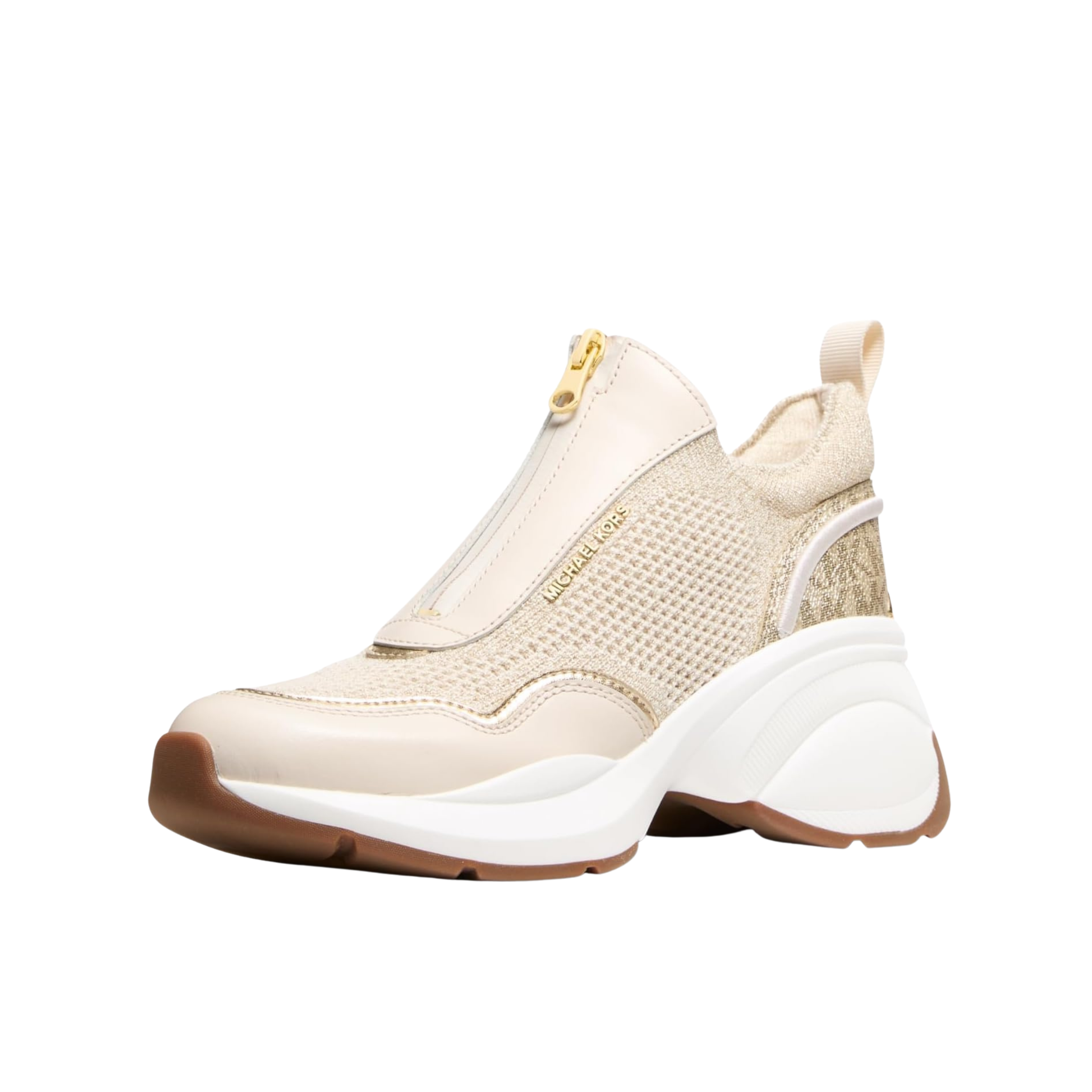 Michael Kors Women Zuma Slip On Trainer - Pale Gold