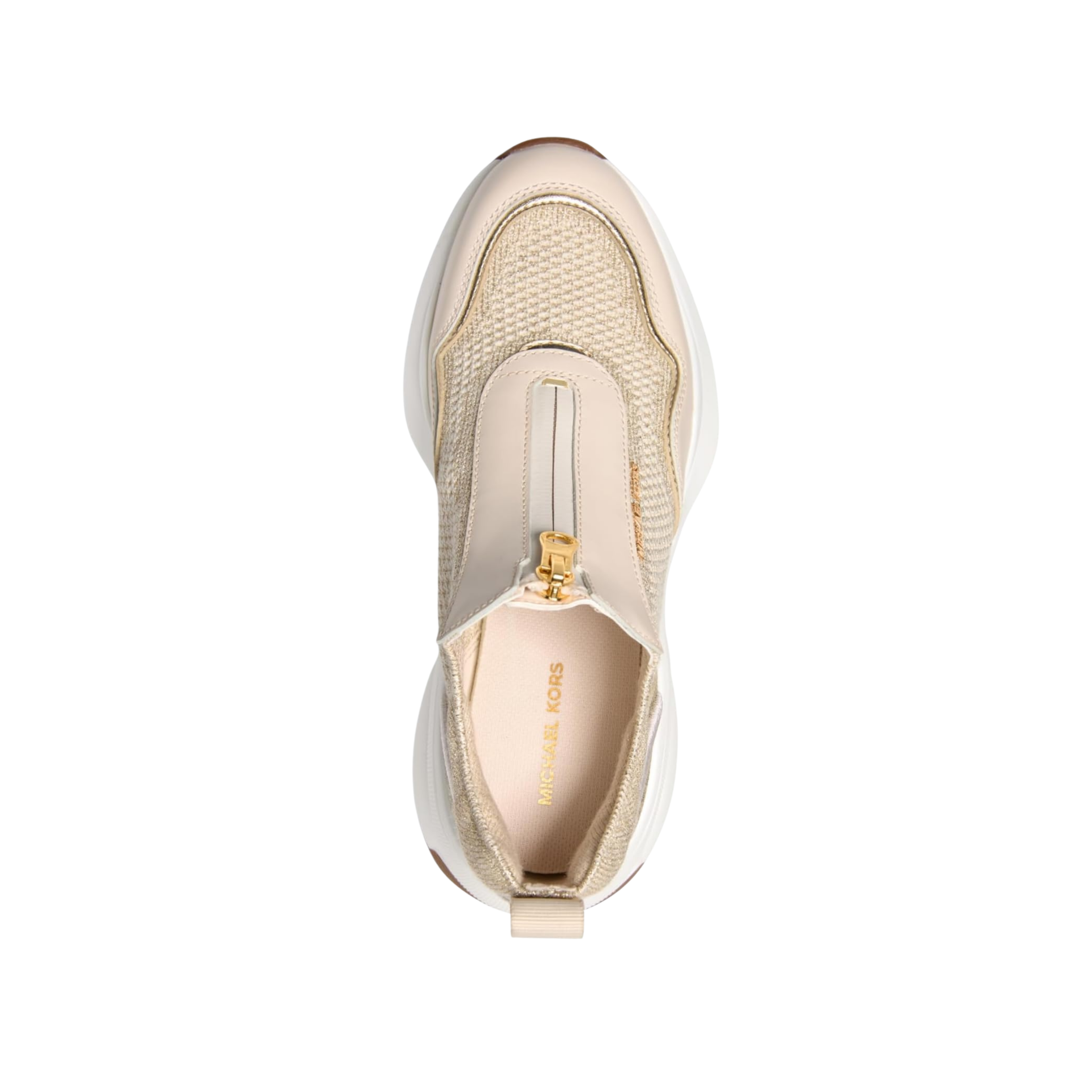 Michael Kors Women Zuma Slip On Trainer - Pale Gold