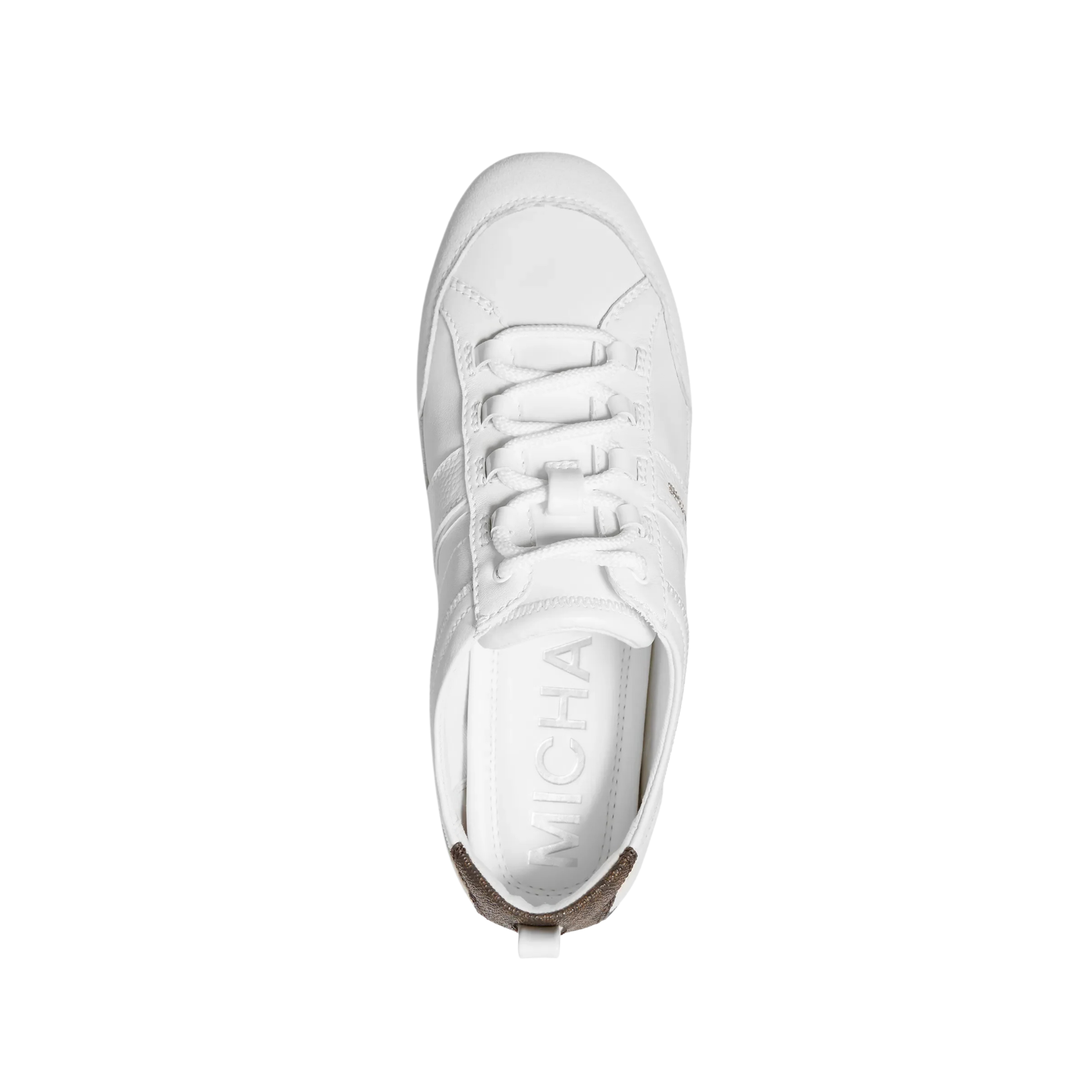 Michael Kors Women Keely Leather Trainer - Optic White