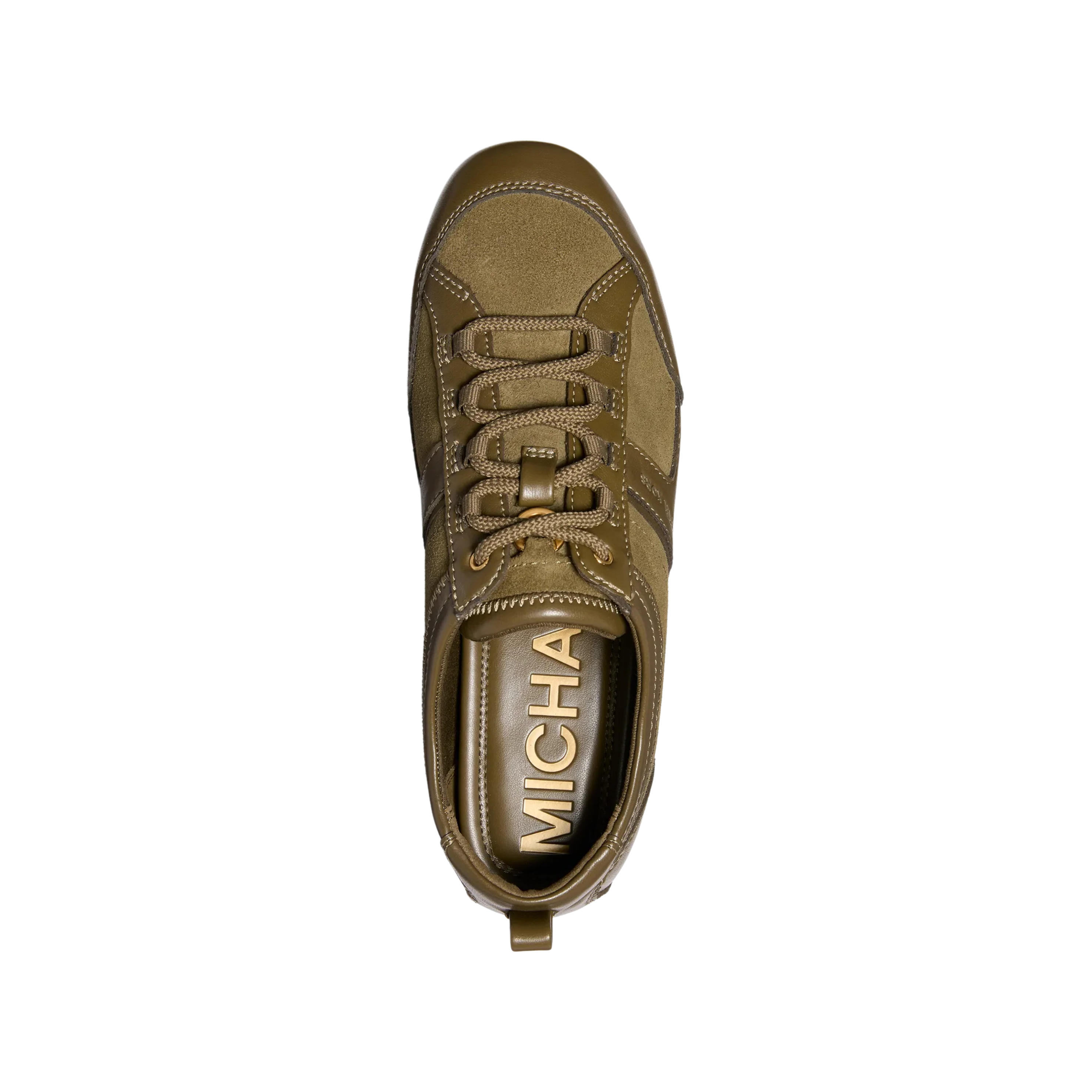 Michael Kors Women Keely Tassel Suede Trainer - Loden