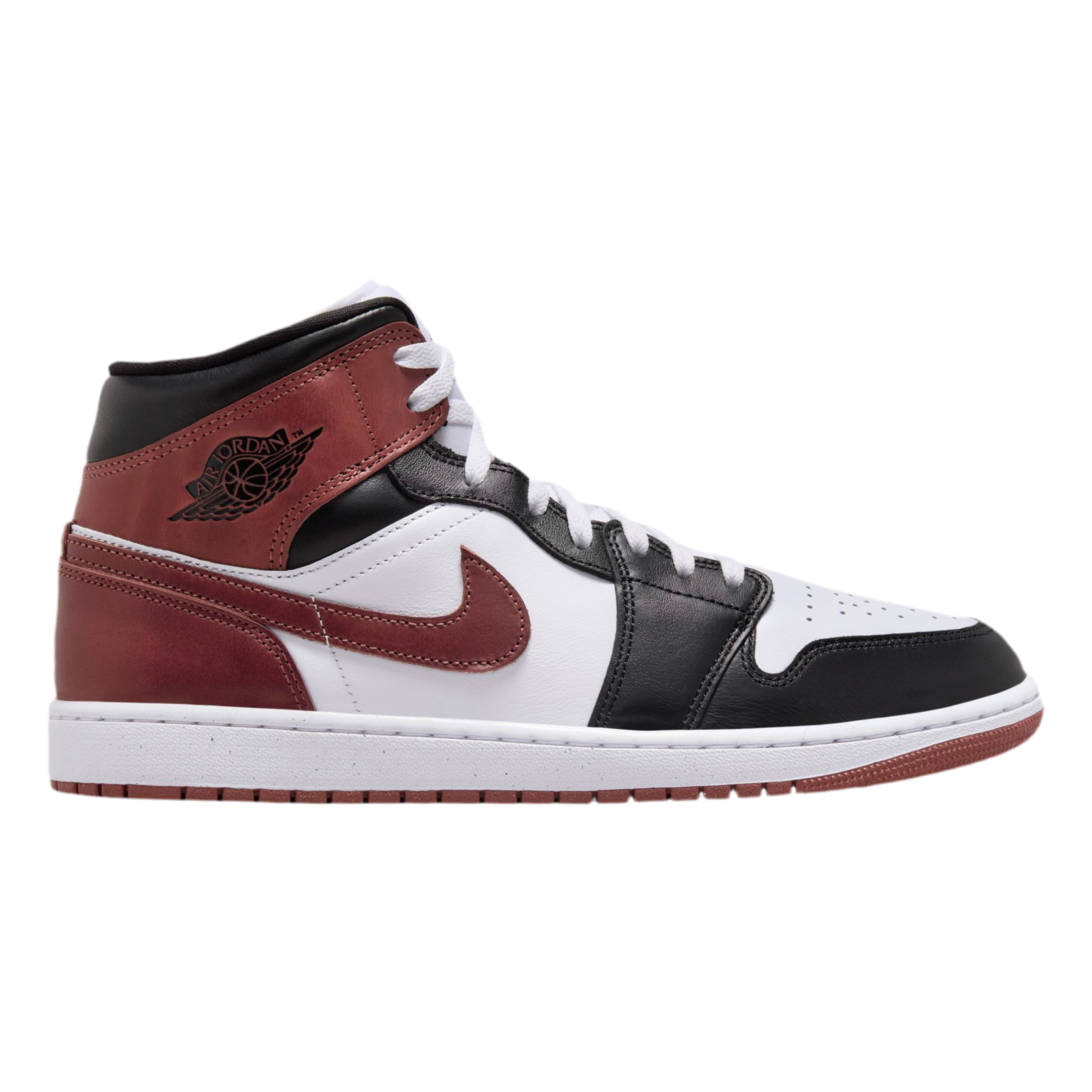 Nike Men's Air Jordan Retro 1 Mid - Black Dark Pony