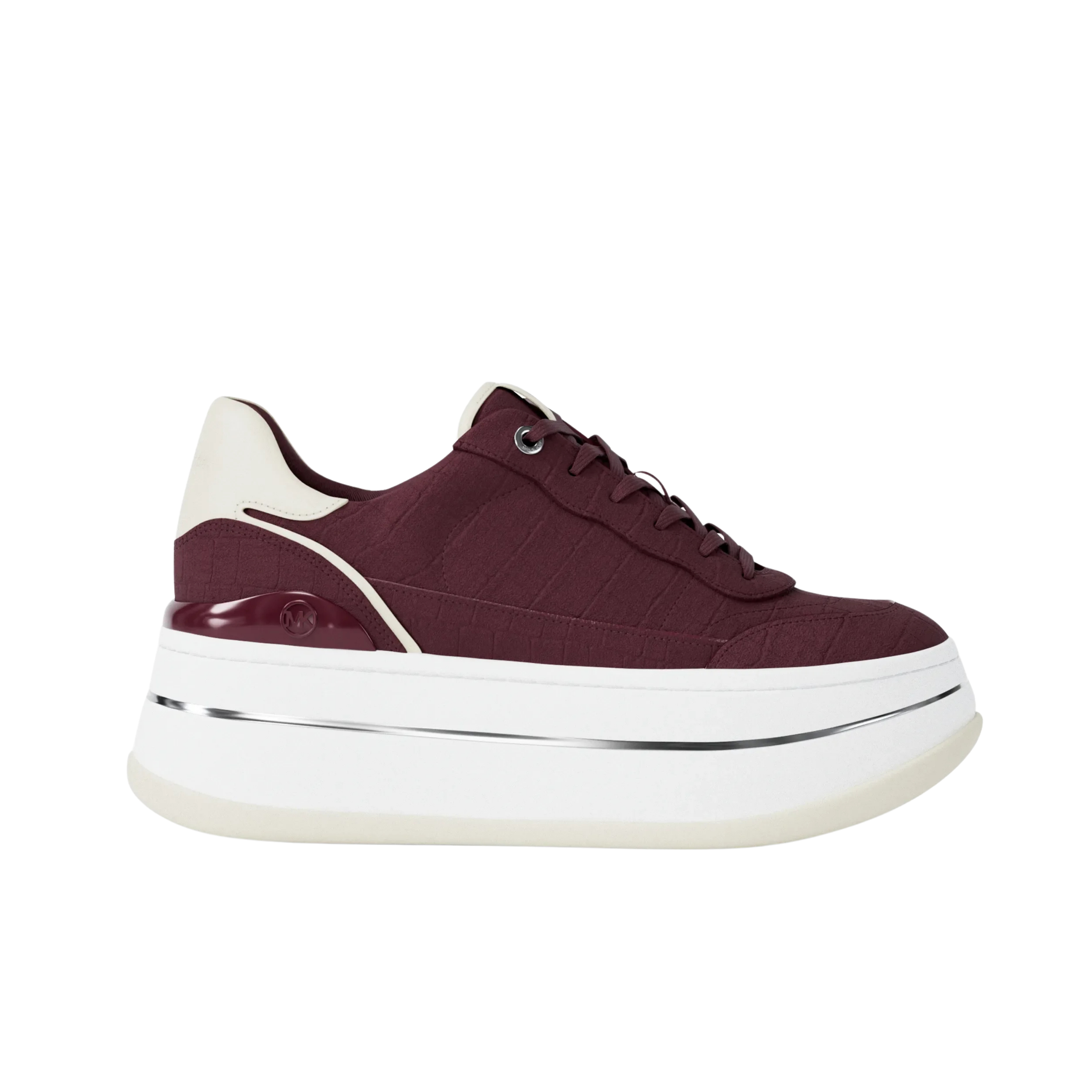 Michael Kors Women Hayes Lace Up Platform Sneaker - Oxblood