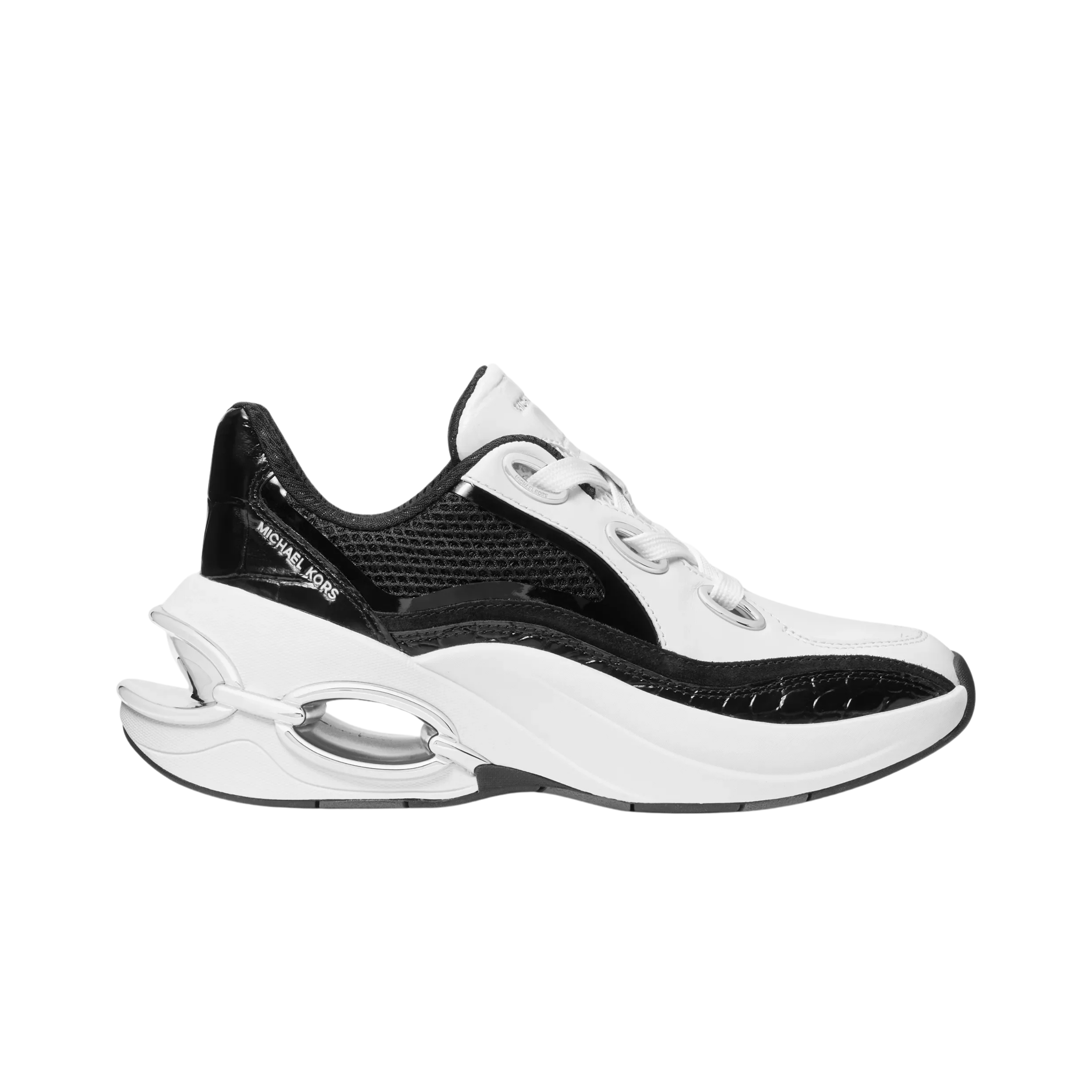 Michael Kors Women Toni Trainer Sneaker - Black Optic White
