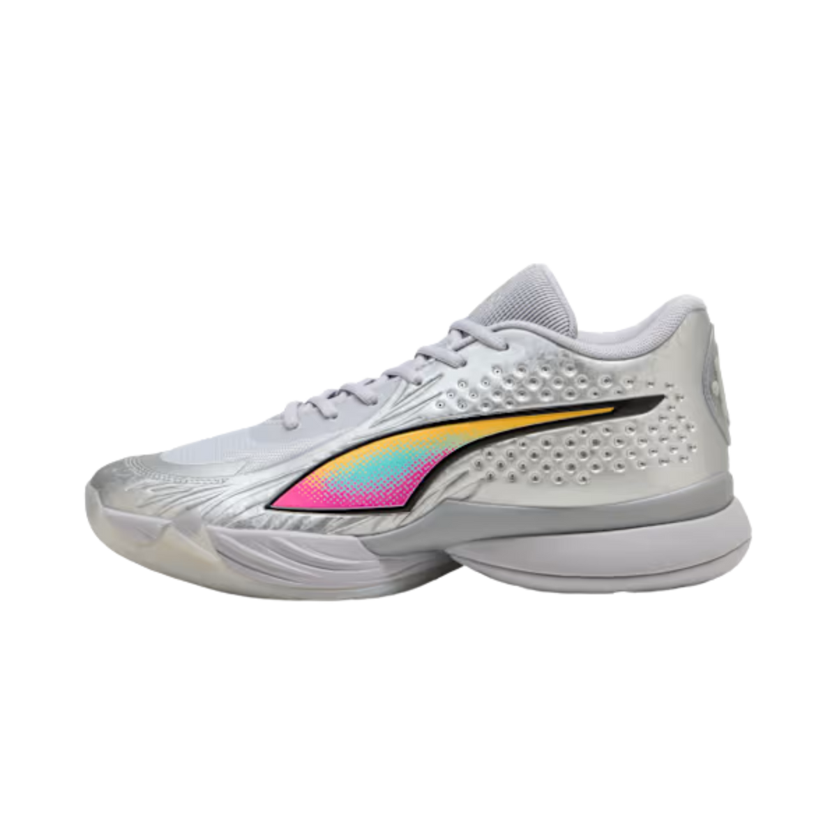 Puma Women Stewie 5 Luminous Basketball Shoes - Silver Poison Pink