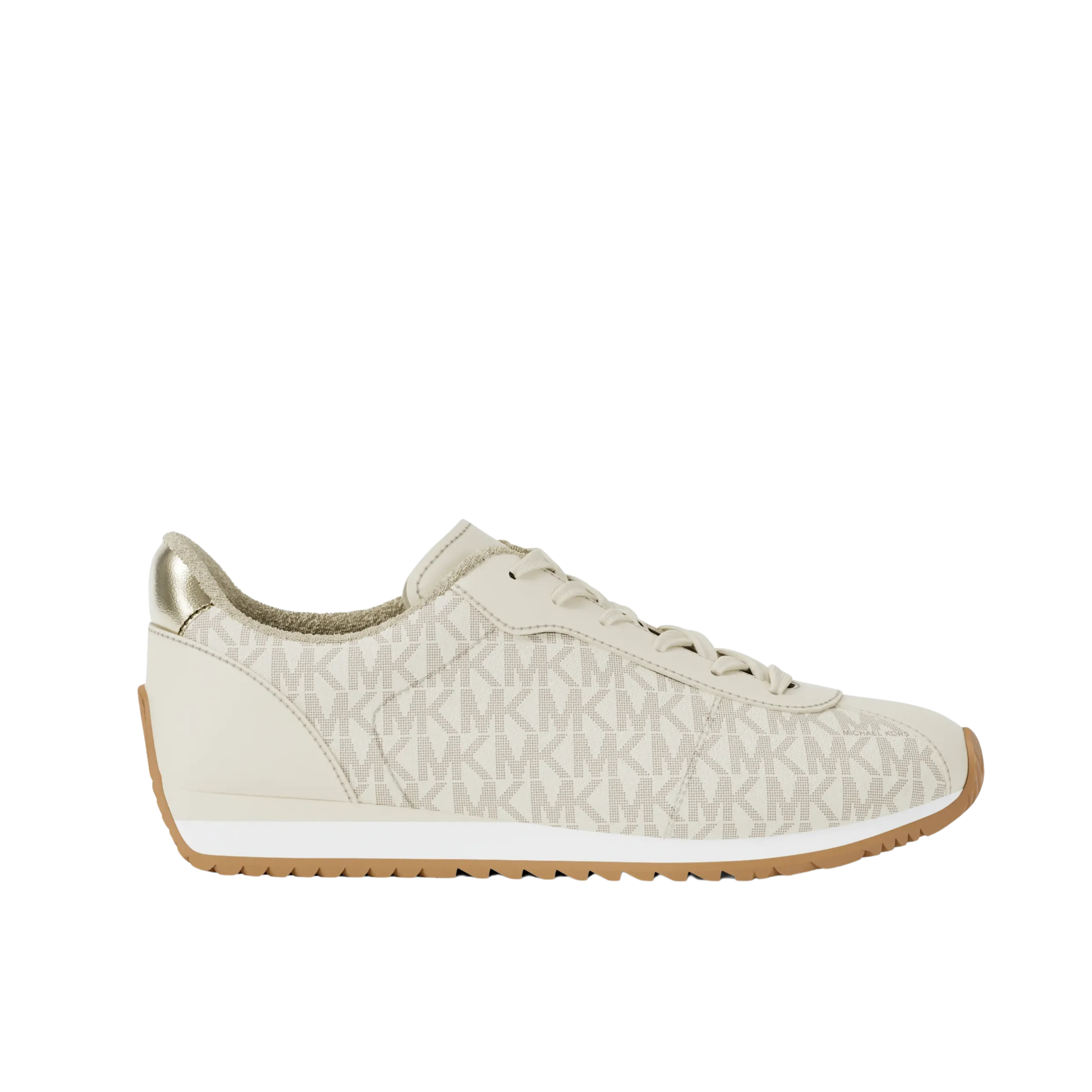 Michael Kors Women Rhodes Signature Logo Trainer - Vanilla
