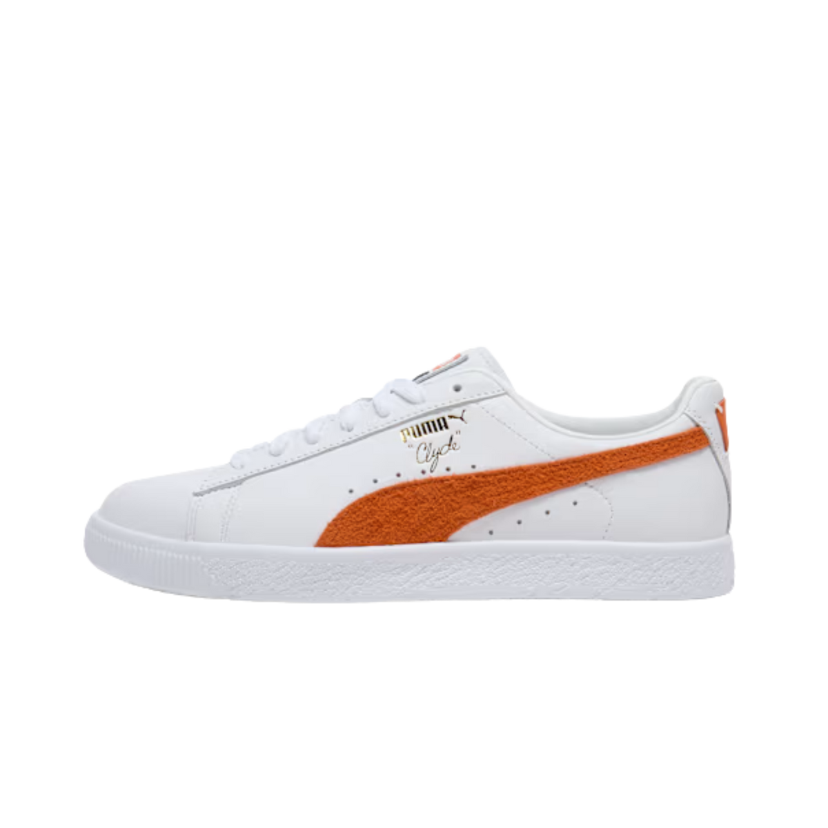 Puma Men Clyde Base Sneakers - White Maple Syrup