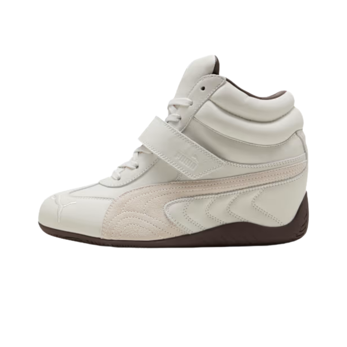 Puma Women Speedcat Wedge Leather Sneakers - Vapor Gray White