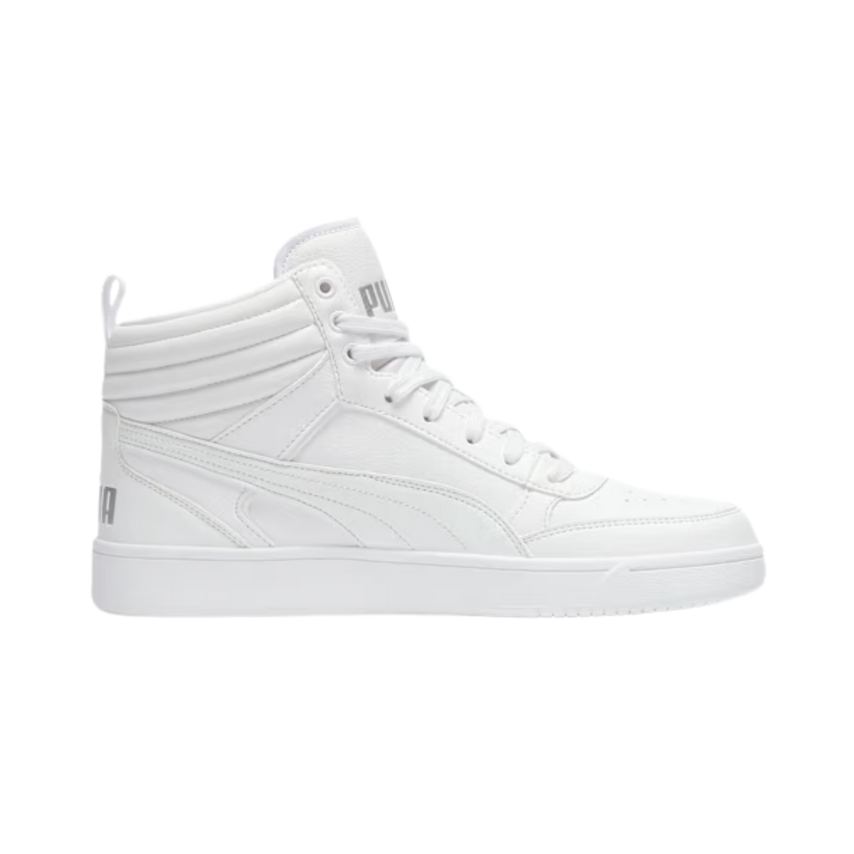 Puma Men Dribble Mid Top Sneakers - White Silver