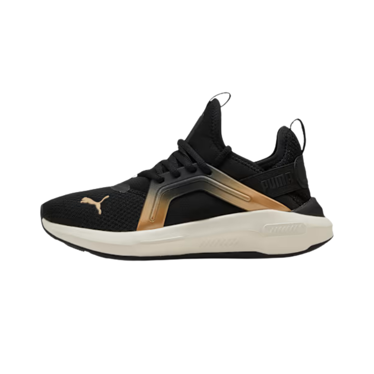 Puma Women Softride Enzo 5 Metallic - Black Warm White Gold