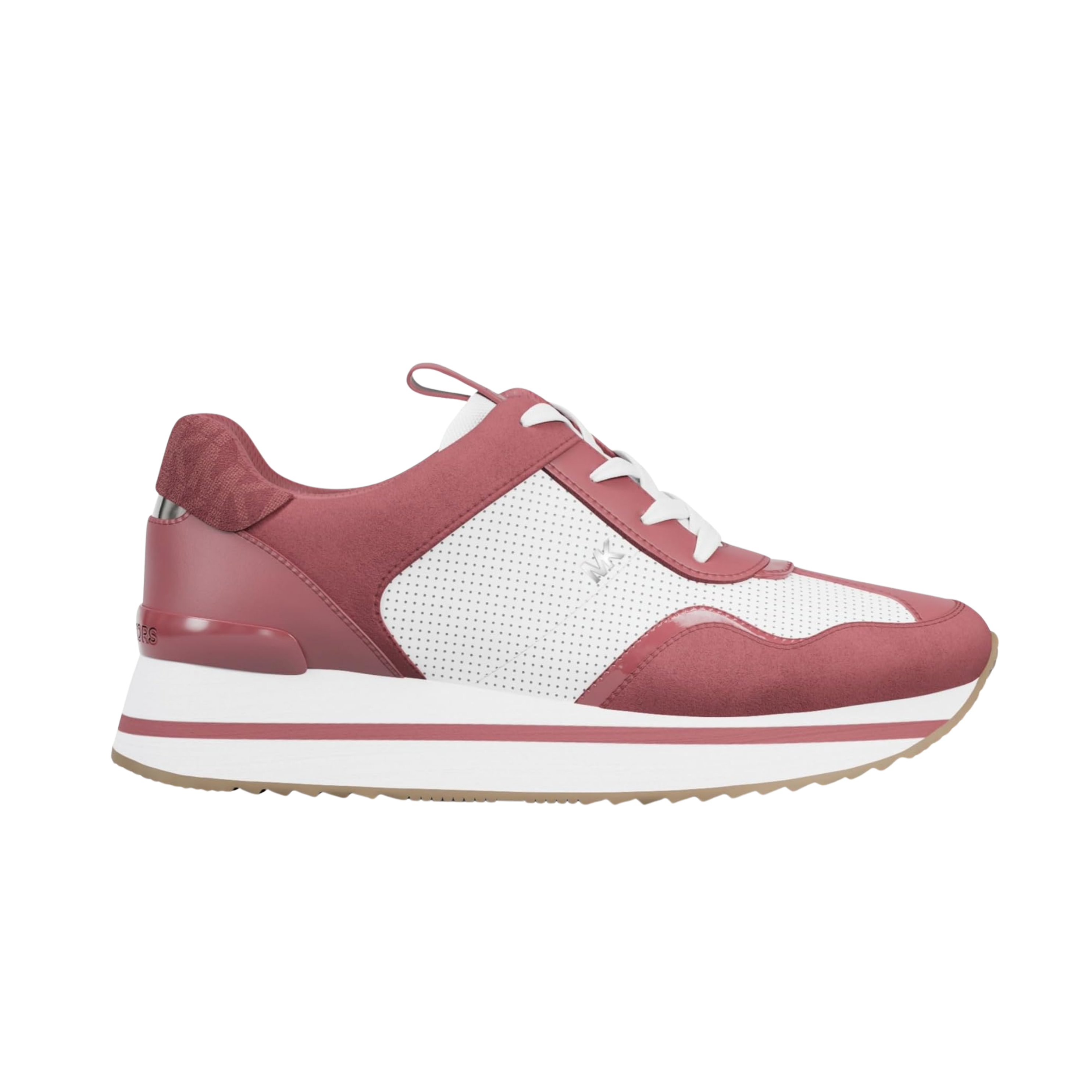 Michael Kors Women Raina Color Block W Signature Trainer Sneakers - Rosewood