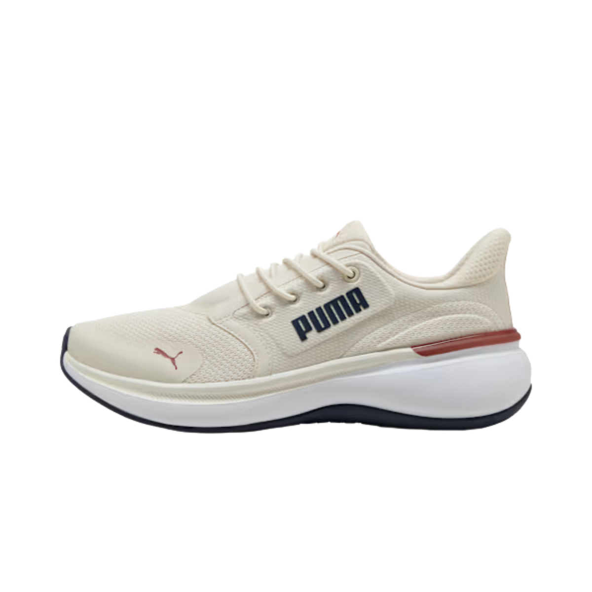 Puma Men Softride Exo Shift Sneakers - Alpine Snow Navy Bordeaux Red