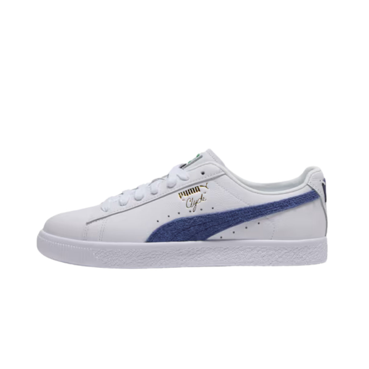 Puma Men Clyde Base Sneakers - White Blue Crystal