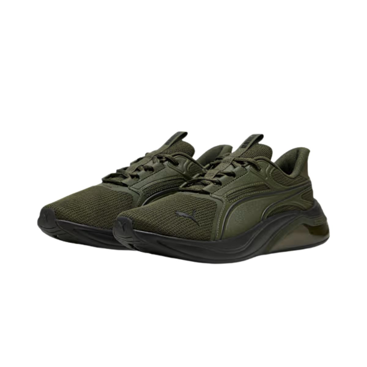 Puma Men Cell Thrill Dash Sneakers - Dark Olive Black