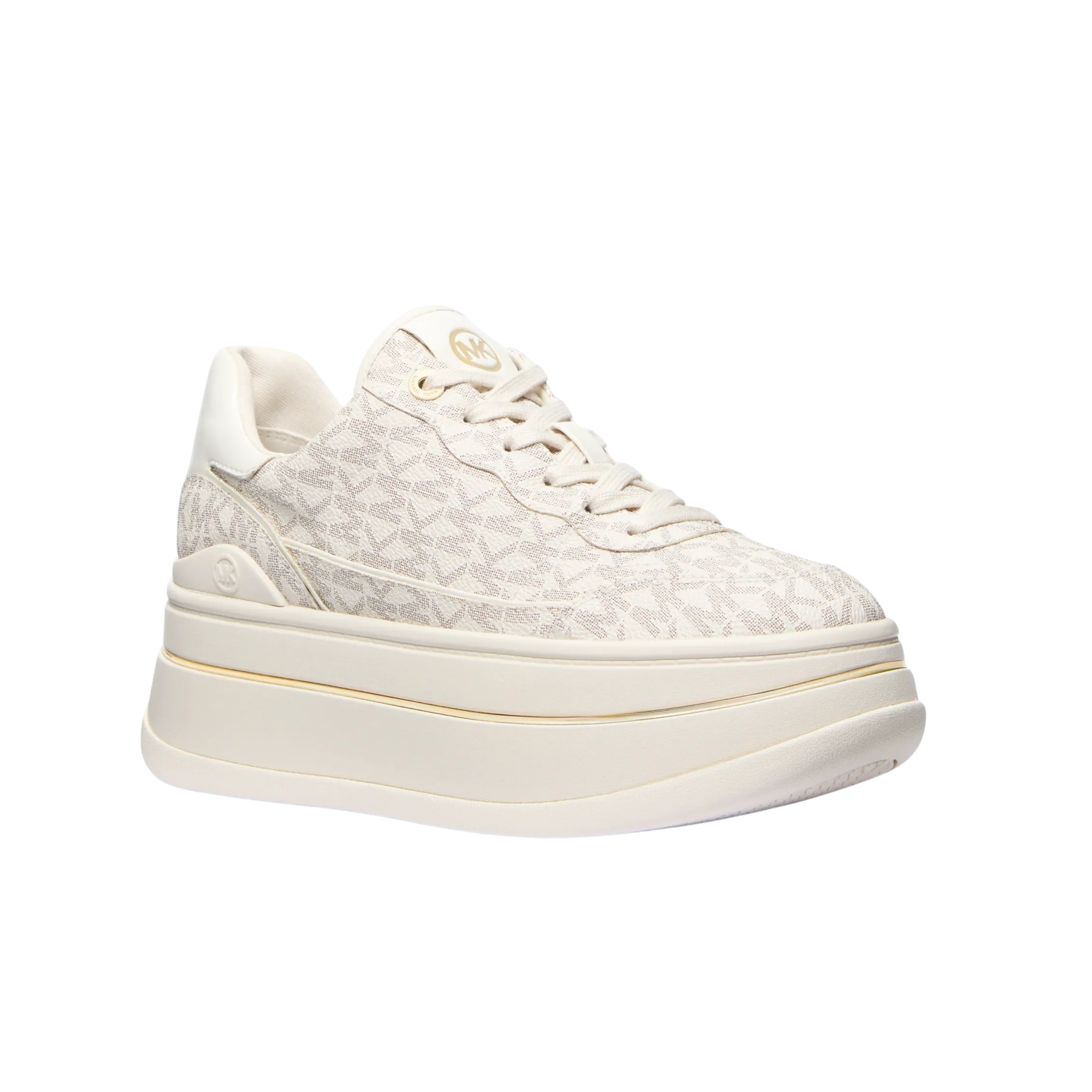 Michael Kors Women Hayes Lace Up Platform Sneaker - Vanilla