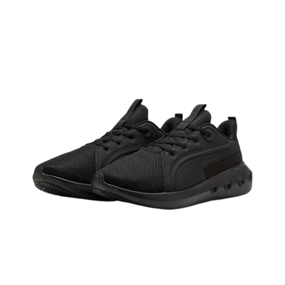 Puma Men Softride Carson Lace Up Sneakers - Black Shadow Gray