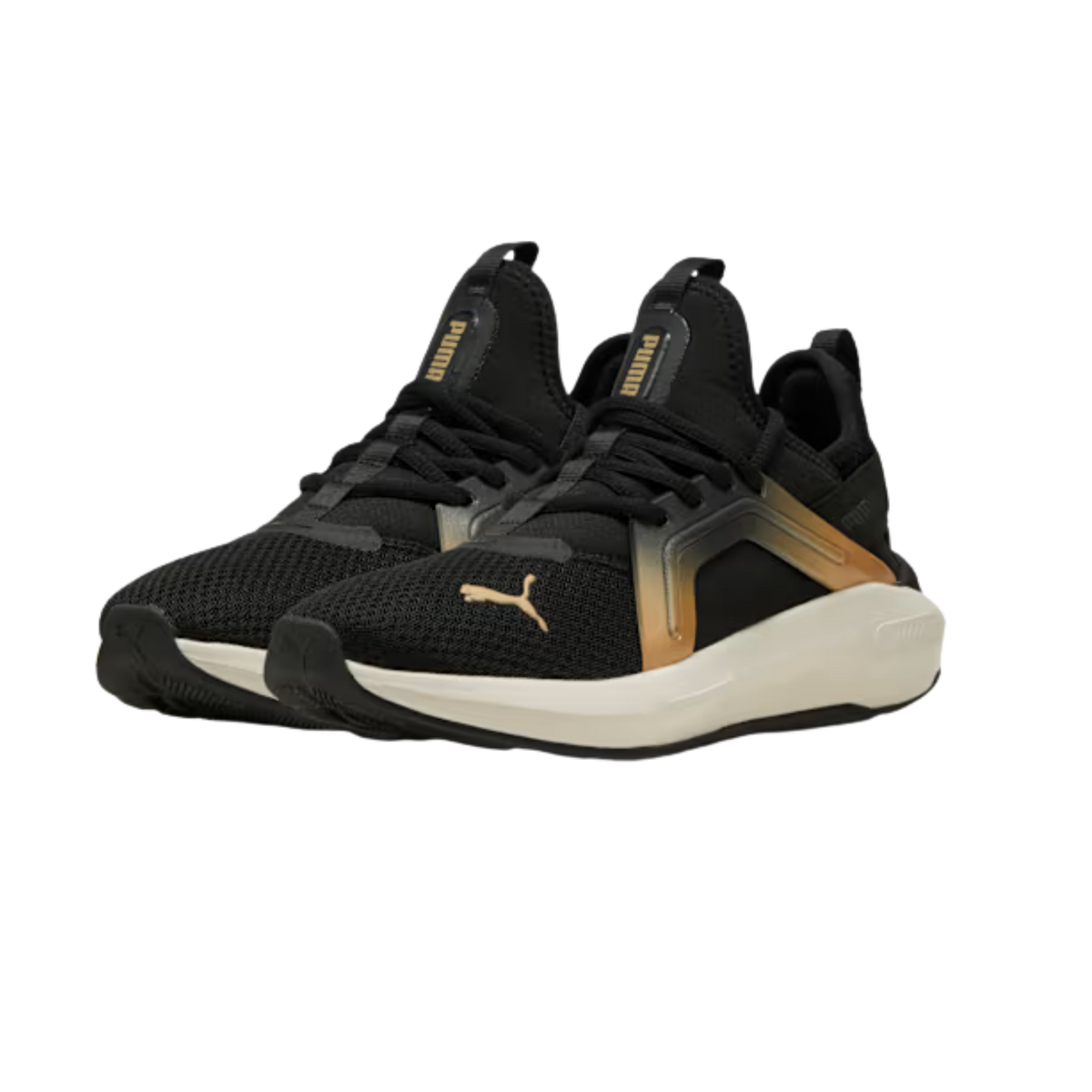 Puma Women Softride Enzo 5 Metallic - Black Warm White Gold