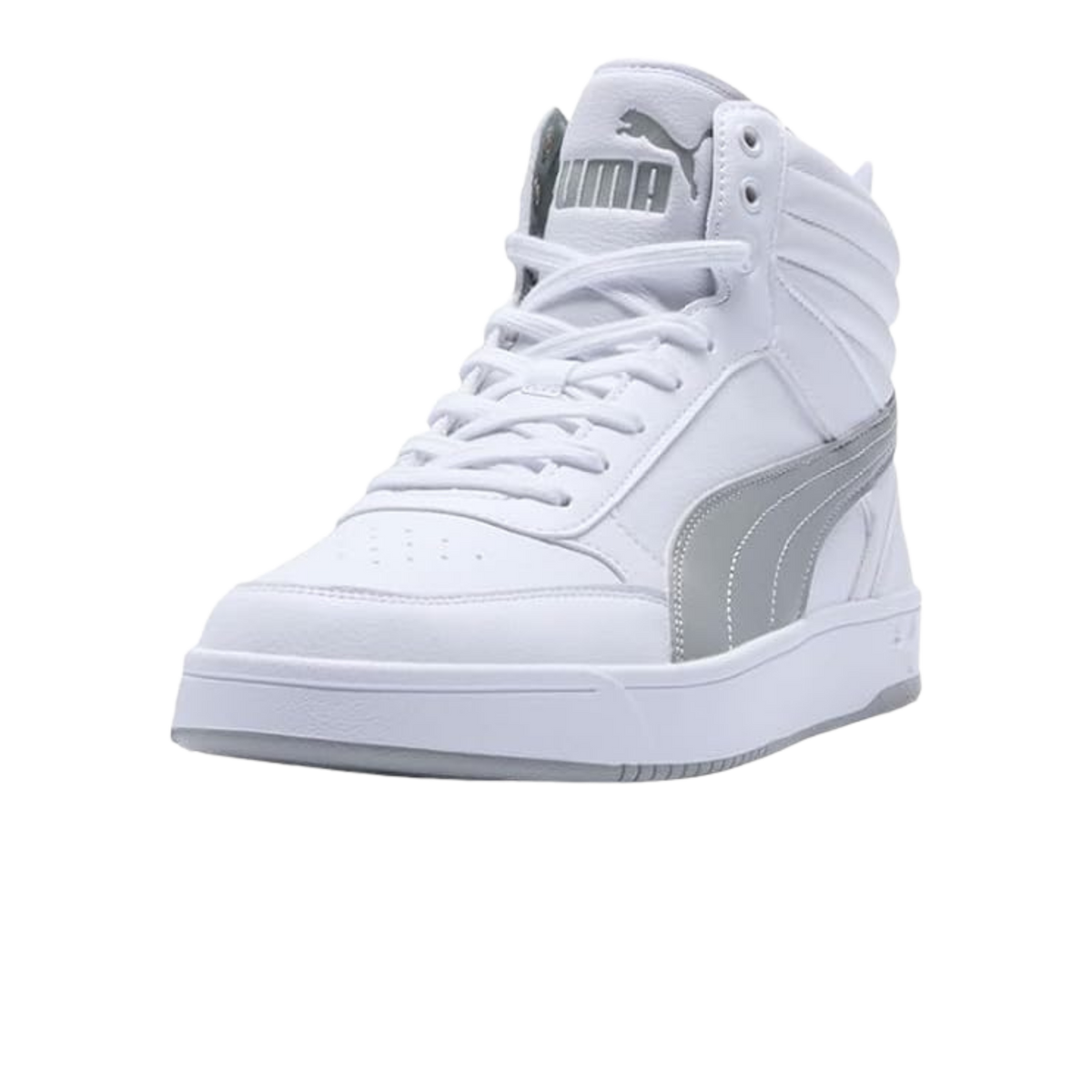 Puma Women Dribble Mid Sneakers - White Gray