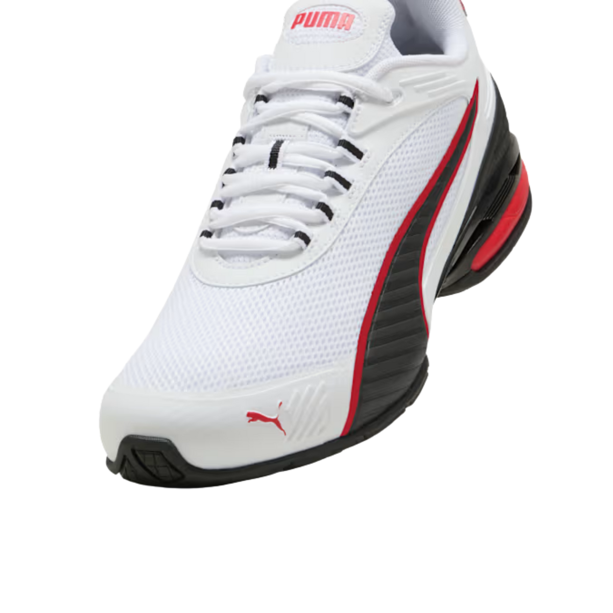 Puma Men Magnetic Shoes - White Black For All Time Red