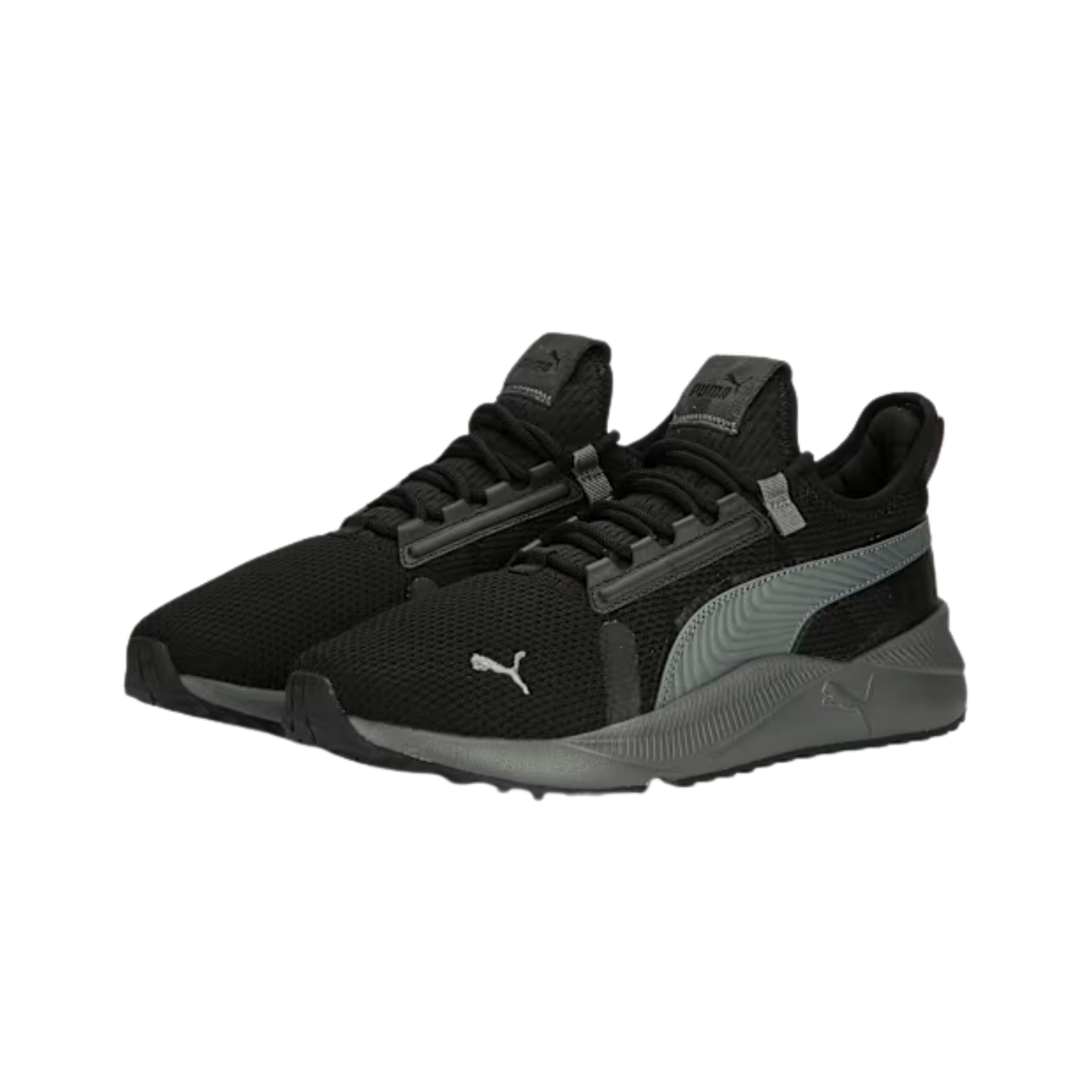 Puma Men Pacer Future Street Knit Sneakers - Black Cool Dark Gray