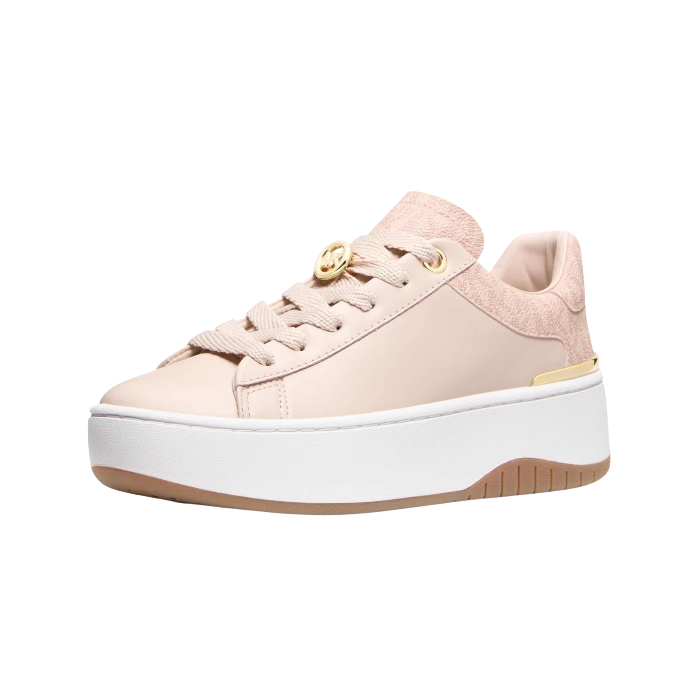 Michael Kors Women Dottie Leather And Signature Logo Sneaker - Ballet