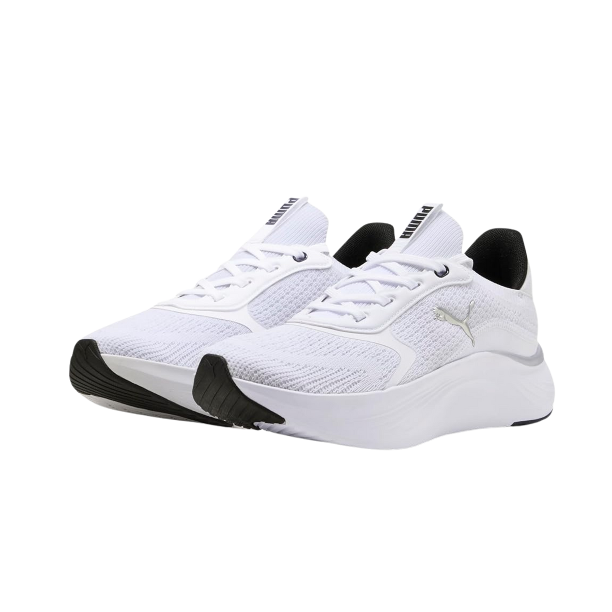 Puma Women Softride Mayve Sneakers - White Black Silver