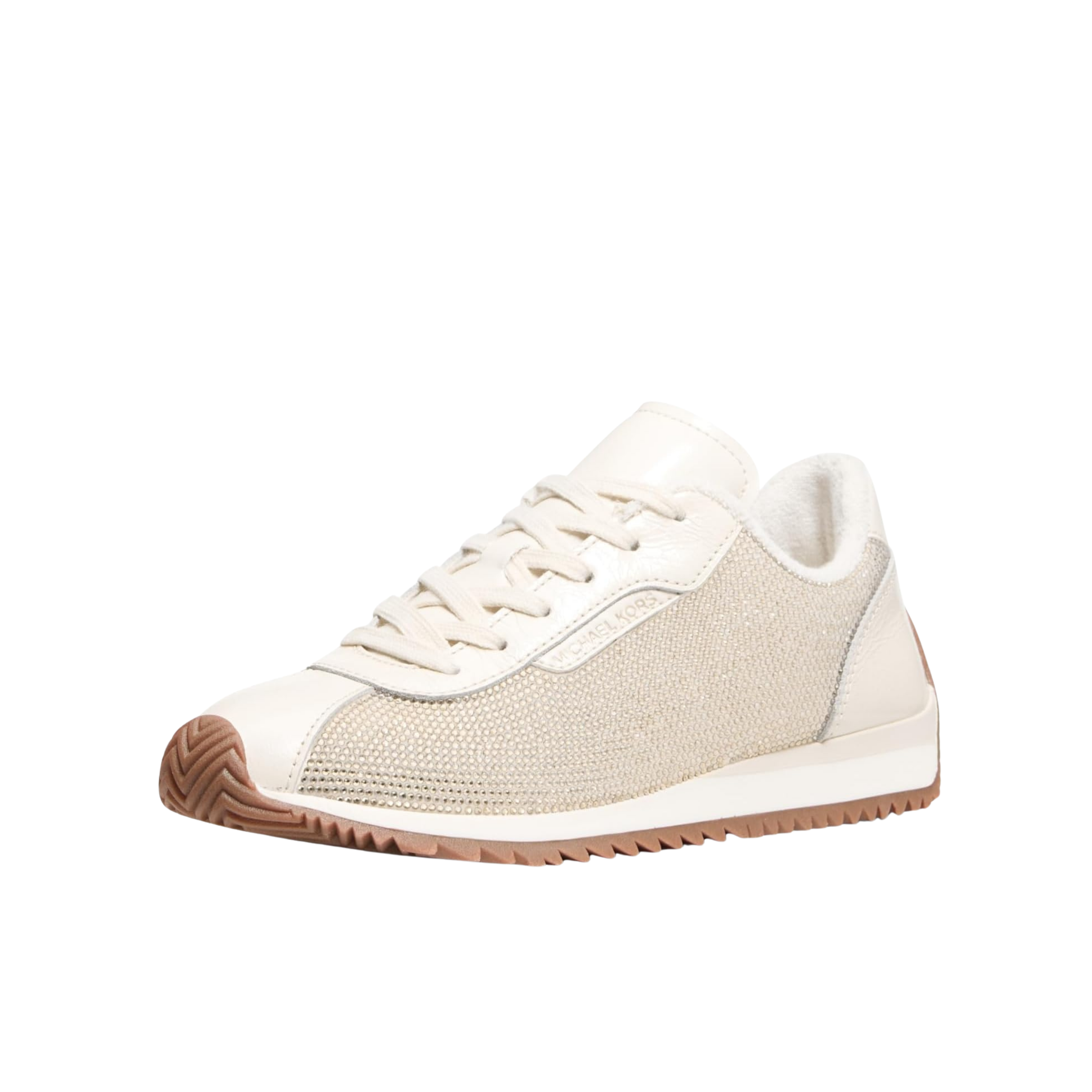 Michael Kors Women Rhodes Leather Trainer - Light Cream