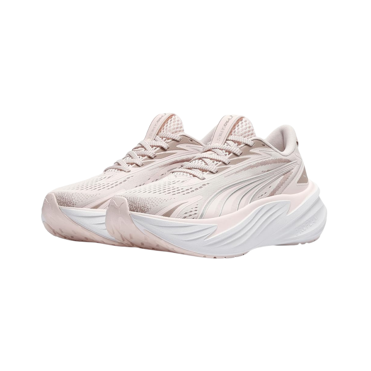 Puma Women Maxima Pro Running Shoes - Jasmine Flower Rose Latte Silver