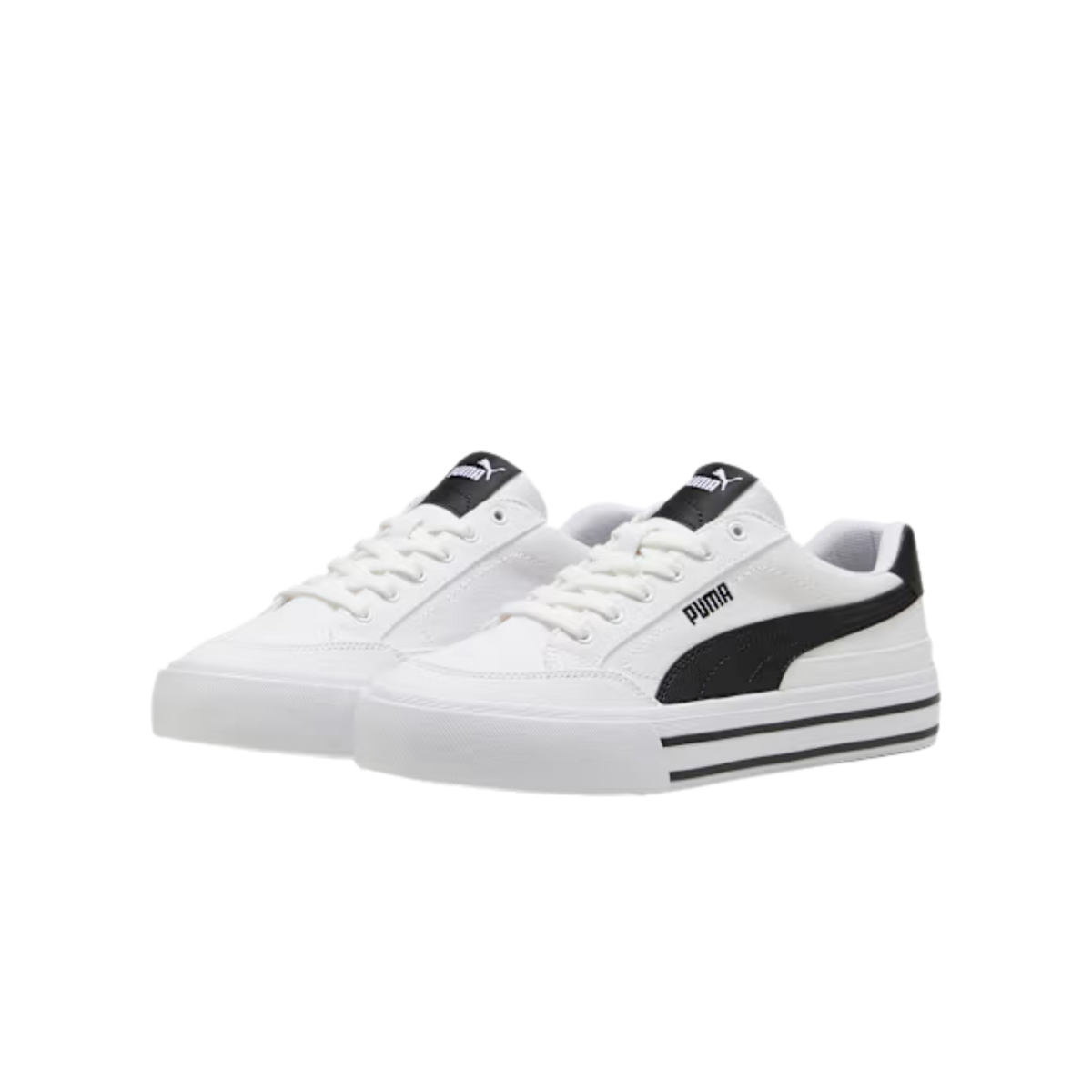 Puma Men Court Classic Vulcanized Formstrip Sneakers - White Black